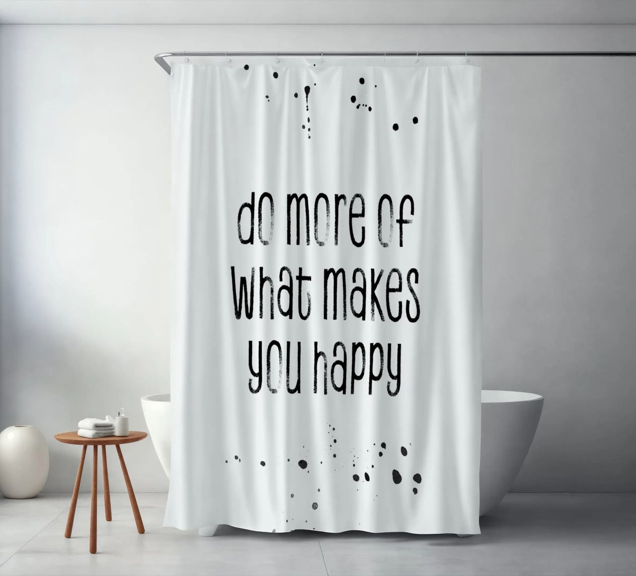 TEXT ART Do more of what makes you happy tenda da doccia da Melanie Viola