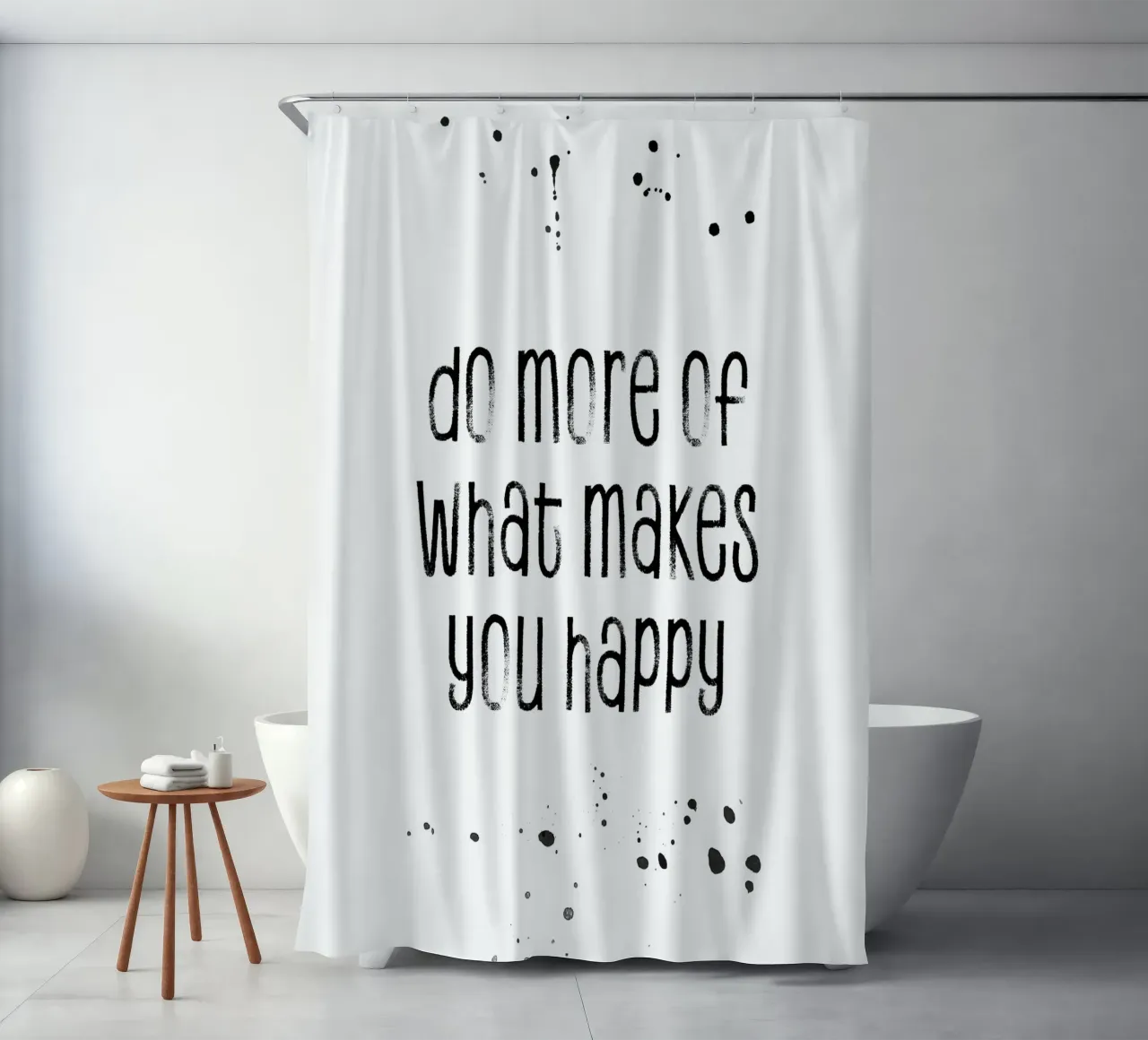 TEXT ART Do more of what makes you happy tenda da doccia da Melanie Viola