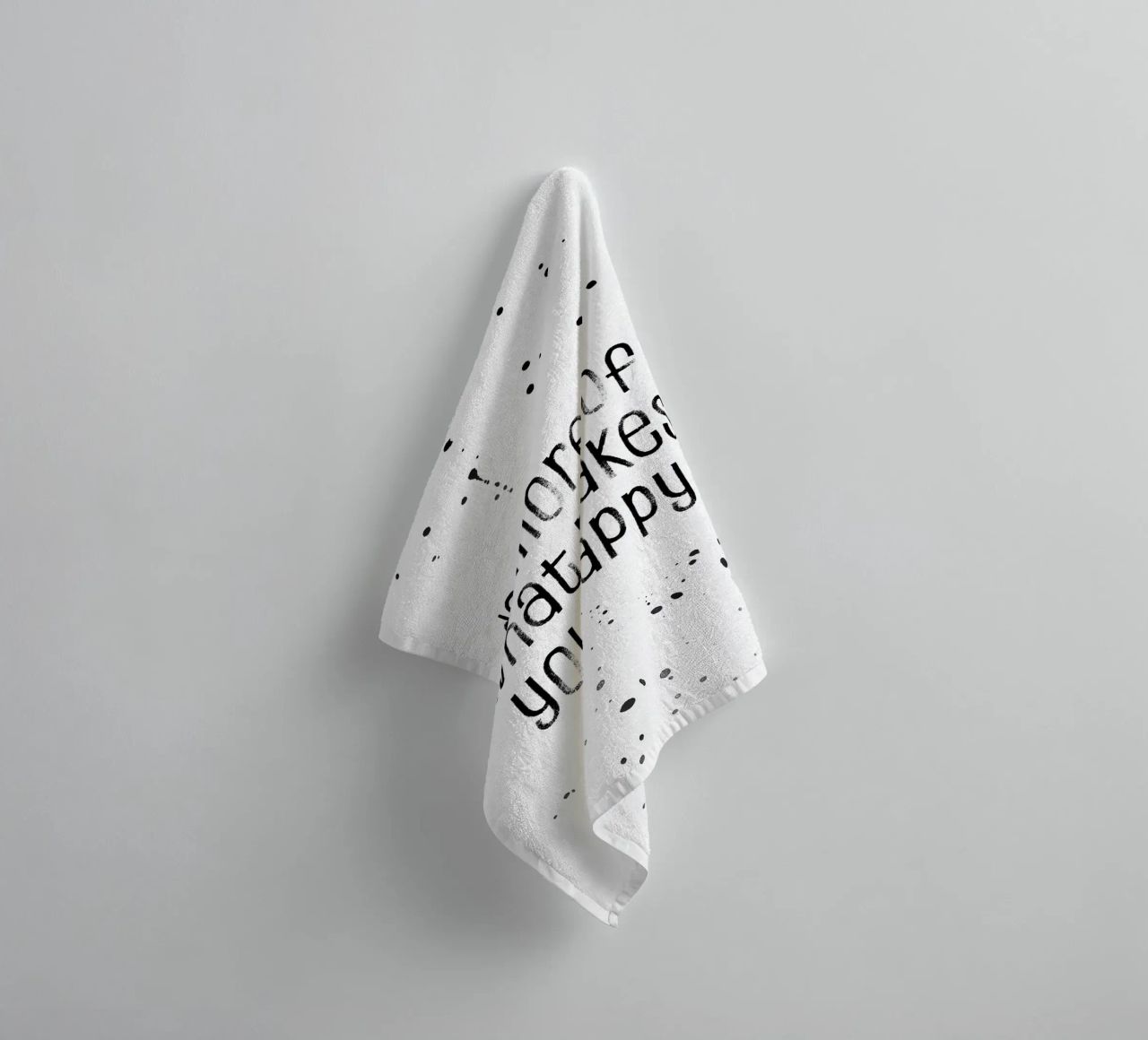 TEXT ART Do more of what makes you happy asciugamano da bagno da Melanie Viola