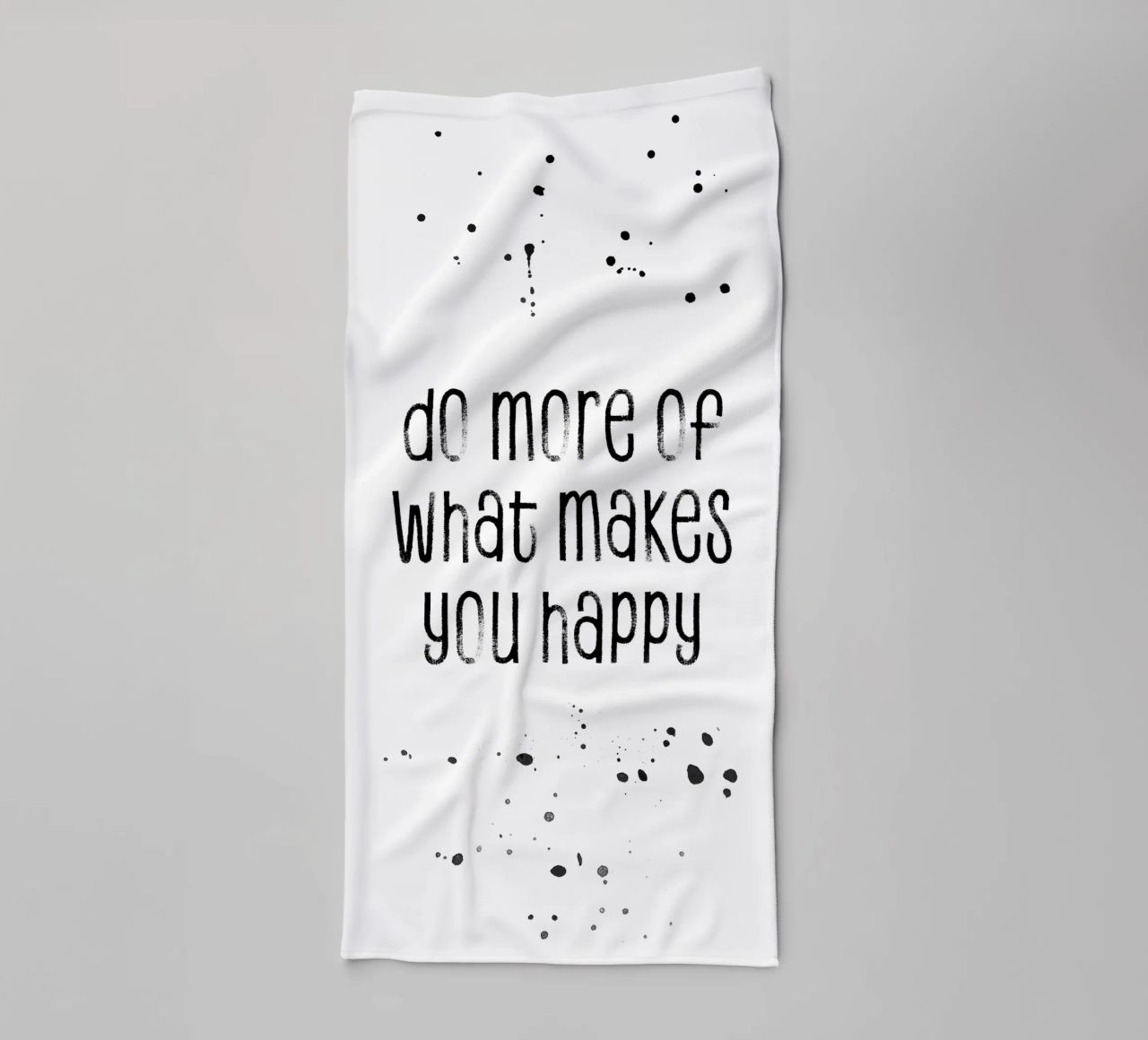 TEXT ART Do more of what makes you happy asciugamano da bagno da Melanie Viola