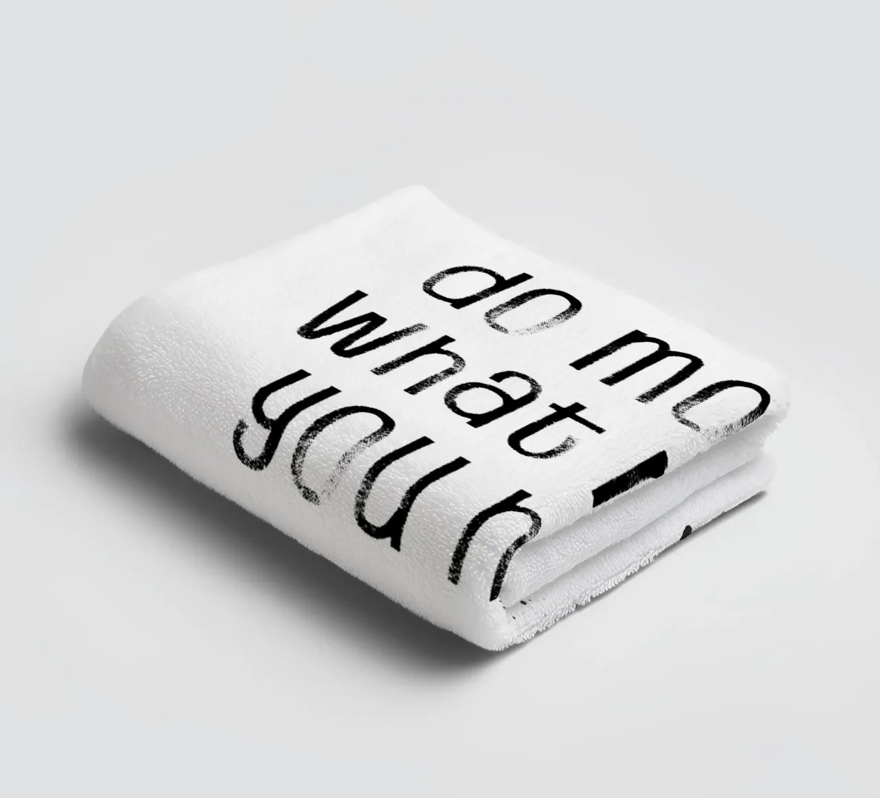 TEXT ART Do more of what makes you happy asciugamano da bagno da Melanie Viola
