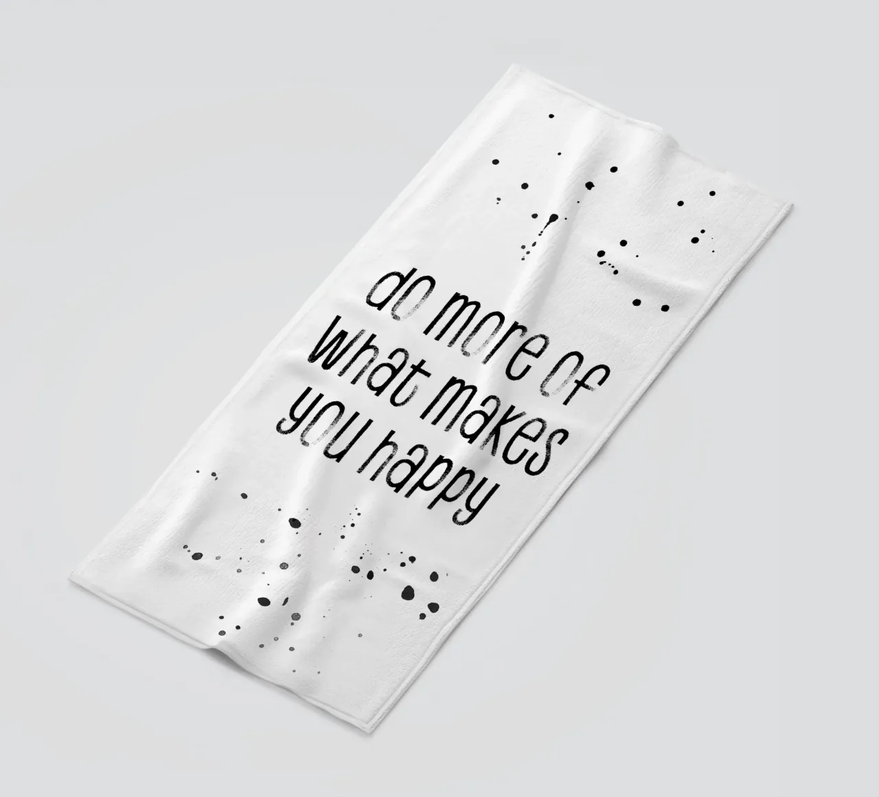 TEXT ART Do more of what makes you happy toalla de playa de Melanie Viola