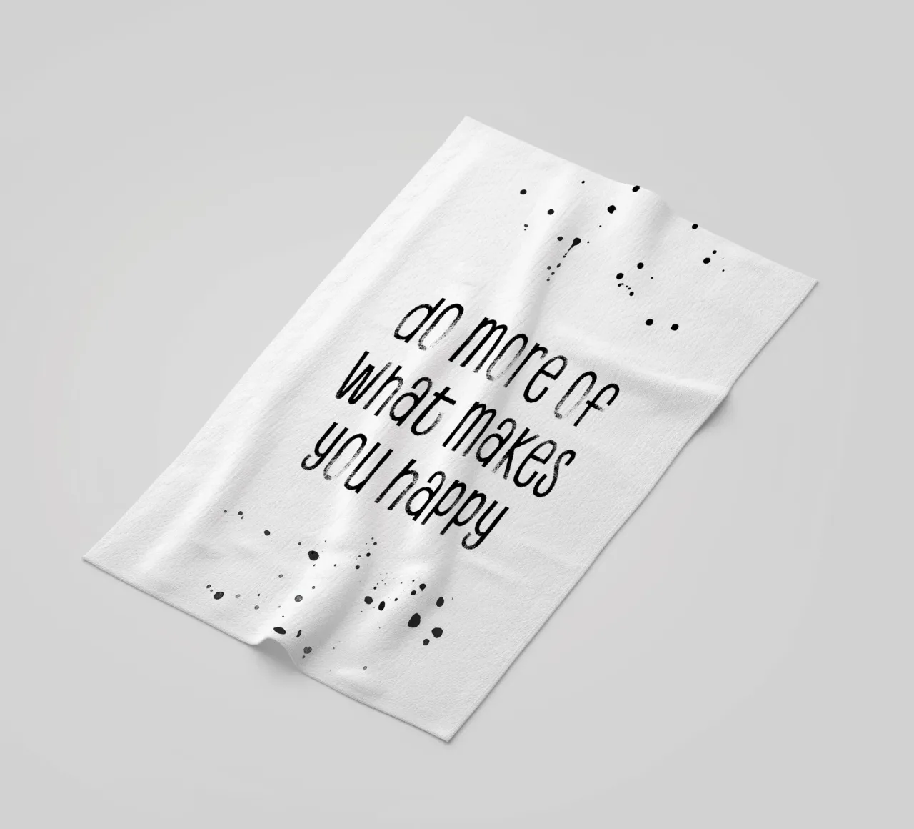 TEXT ART Do more of what makes you happy toalla de playa de Melanie Viola