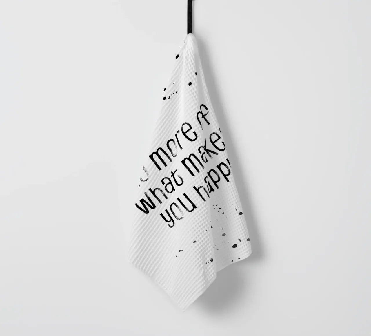 TEXT ART Do more of what makes you happy torchon de Melanie Viola