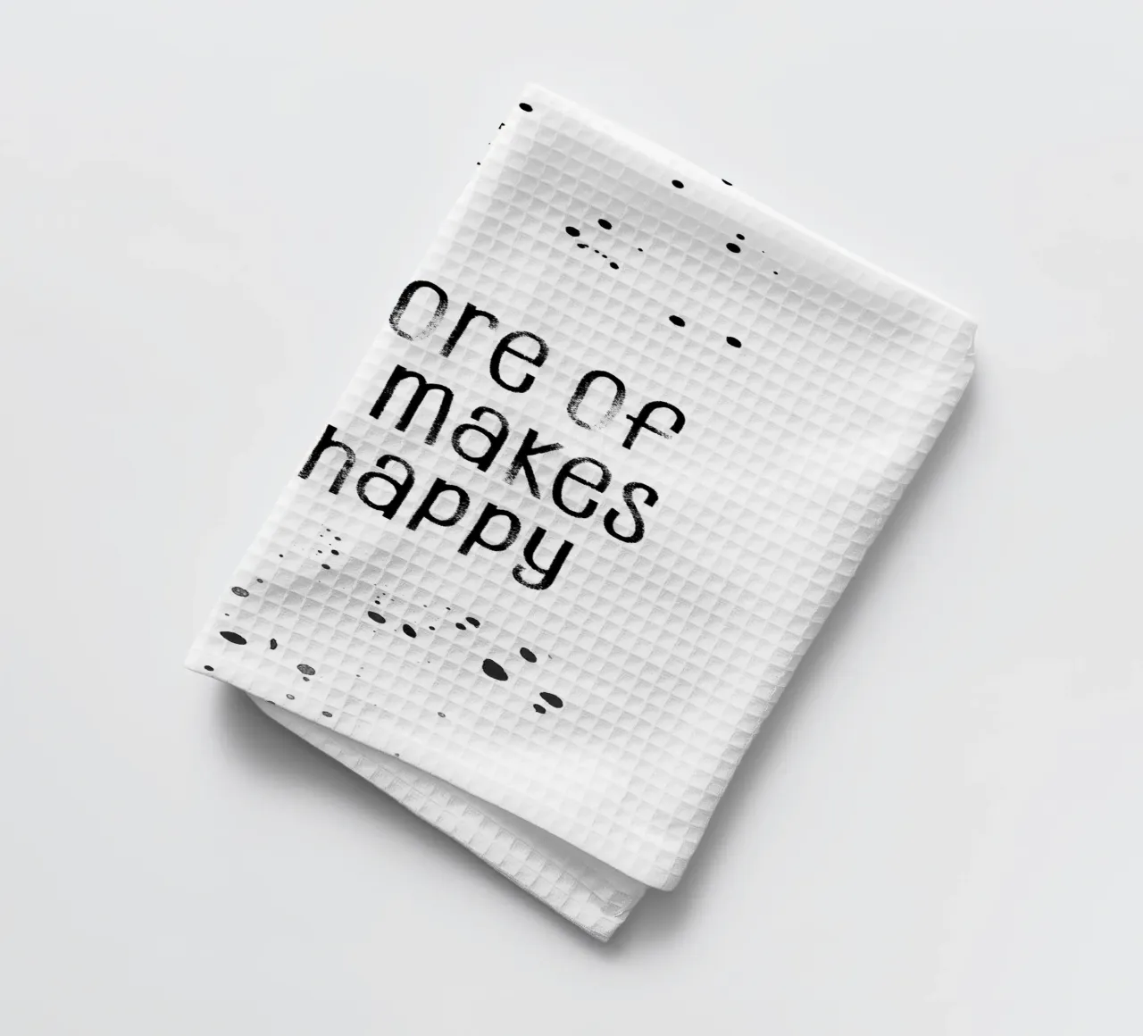 TEXT ART Do more of what makes you happy canovaccio da cucina da Melanie Viola