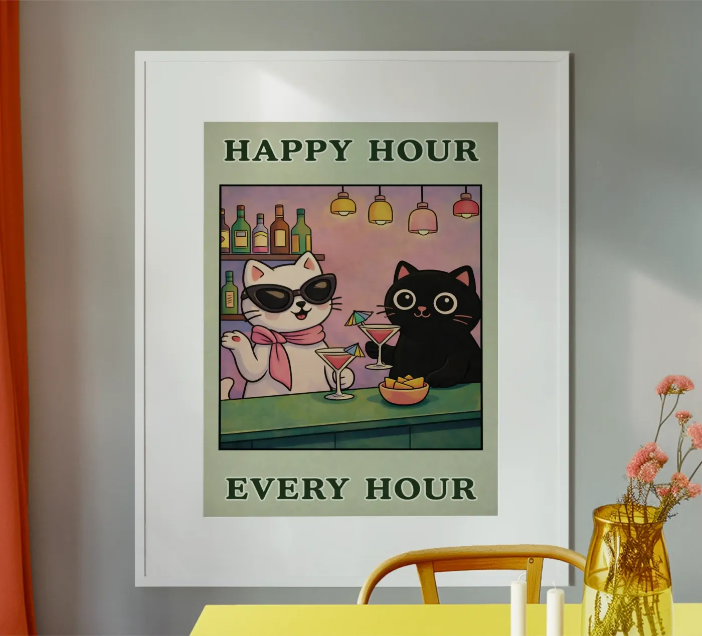 happy hour poster da syabiqo