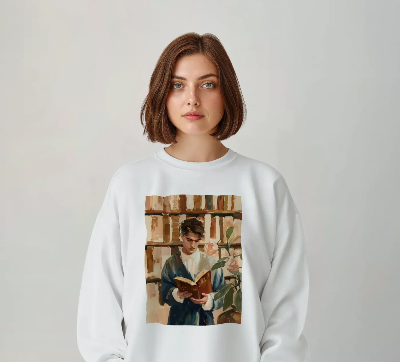 The Quiet Reader sweatshirt van Freya