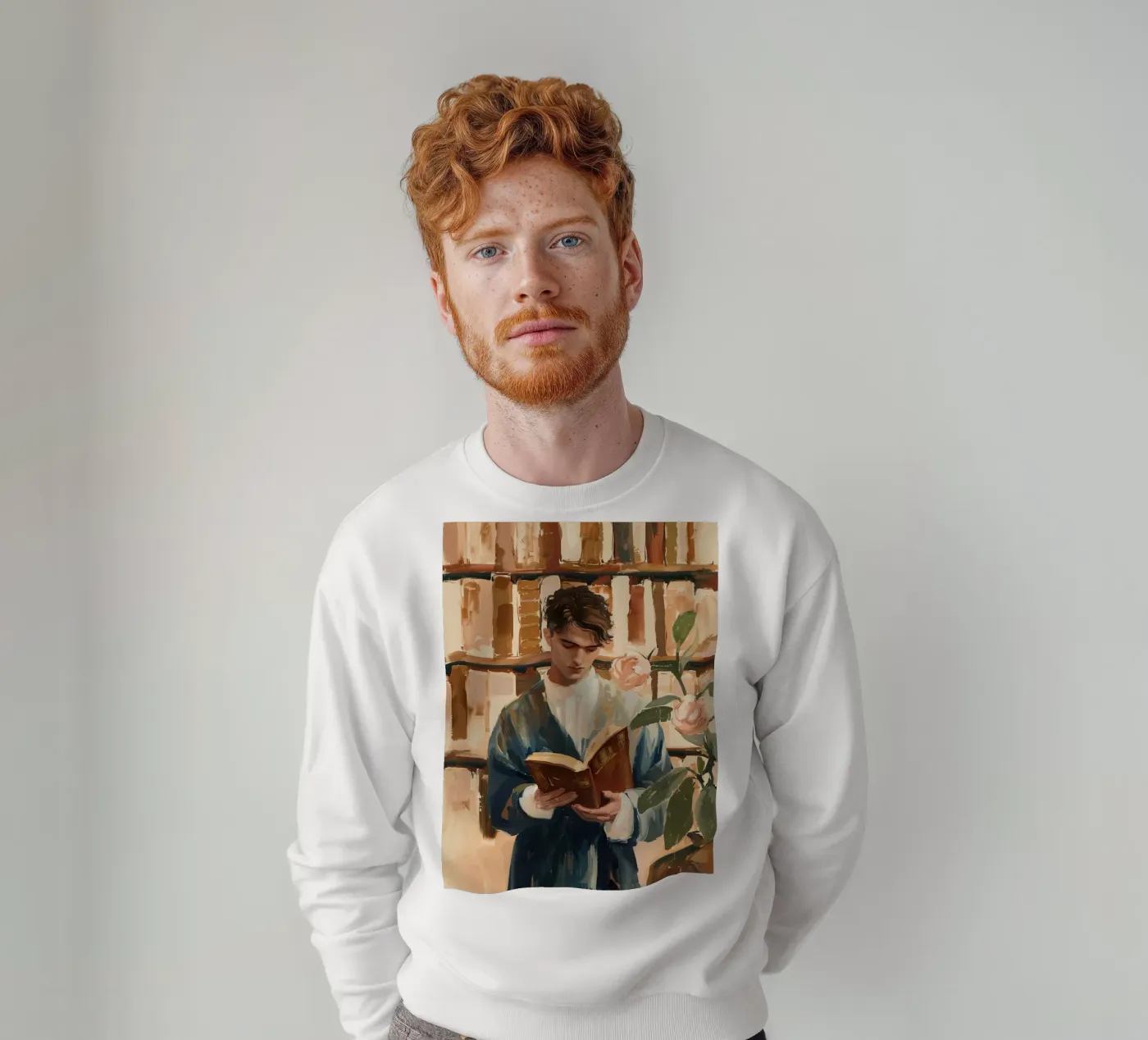 The Quiet Reader sweatshirt van Freya