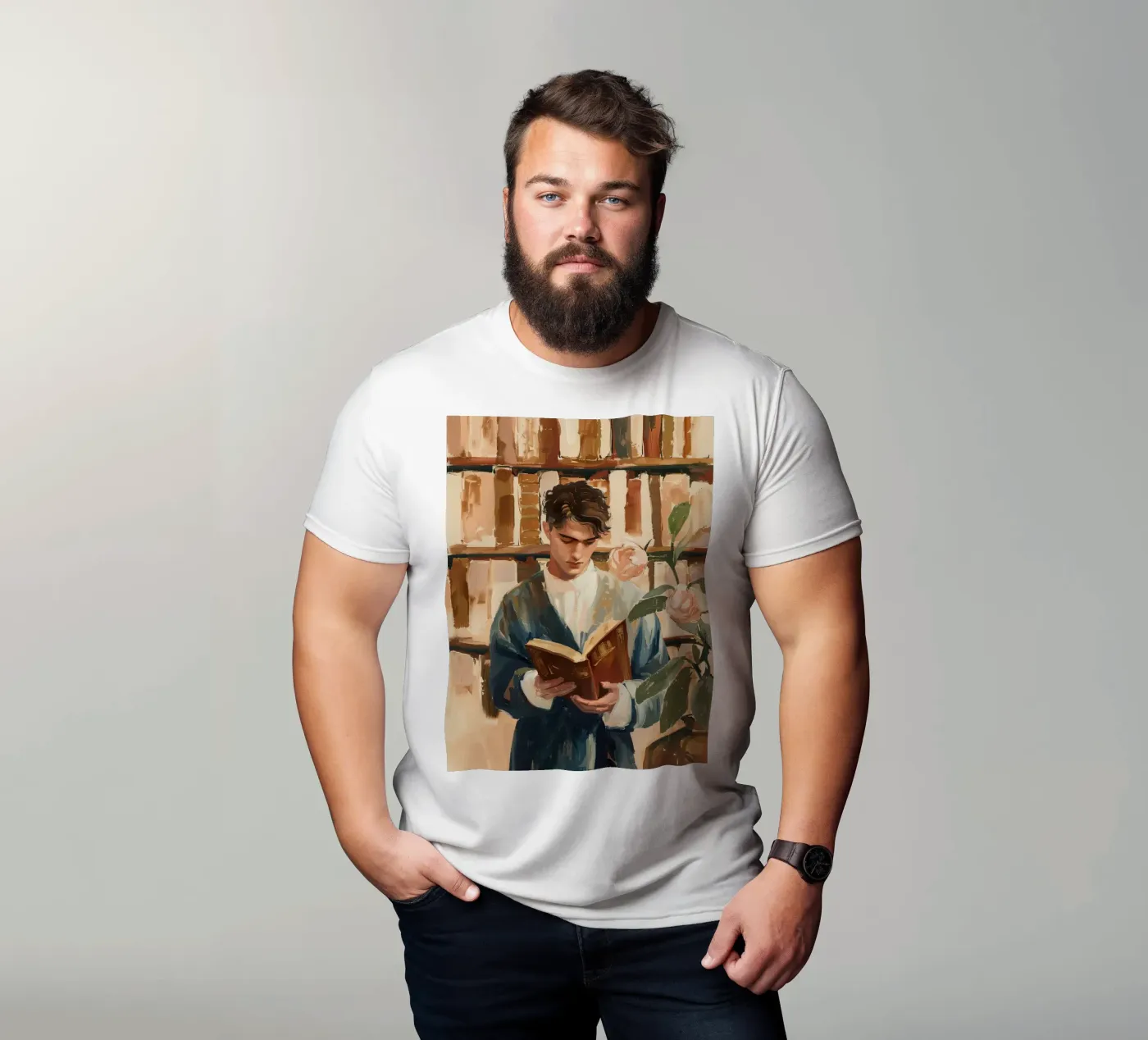 The Quiet Reader t-shirt da Freya