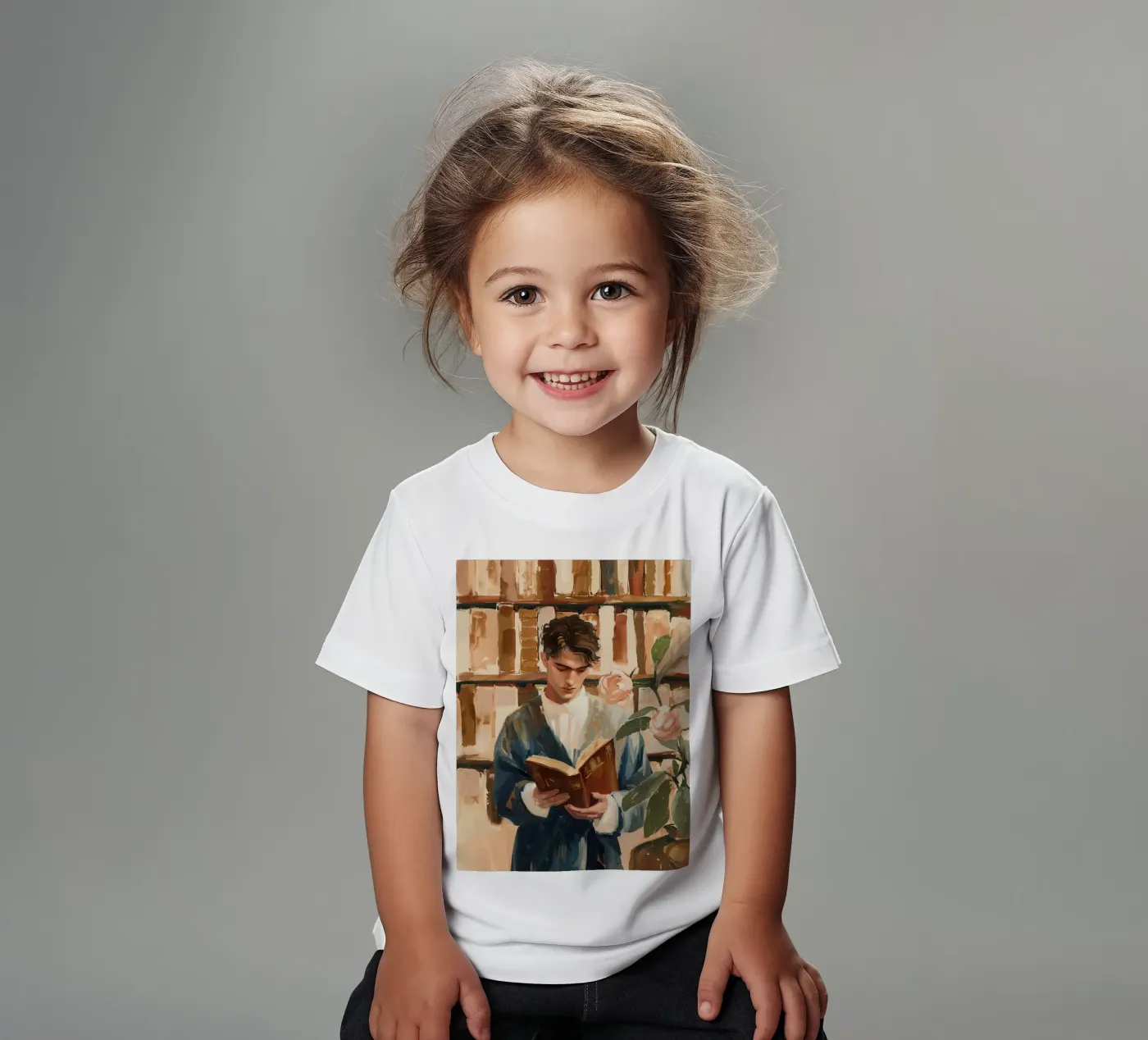 The Quiet Reader Kinder T-Shirt von Freya