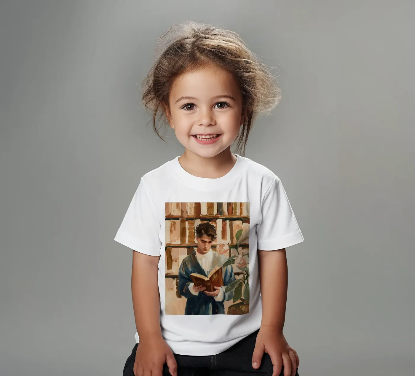 The Quiet Reader Kinder T-Shirt von Freya