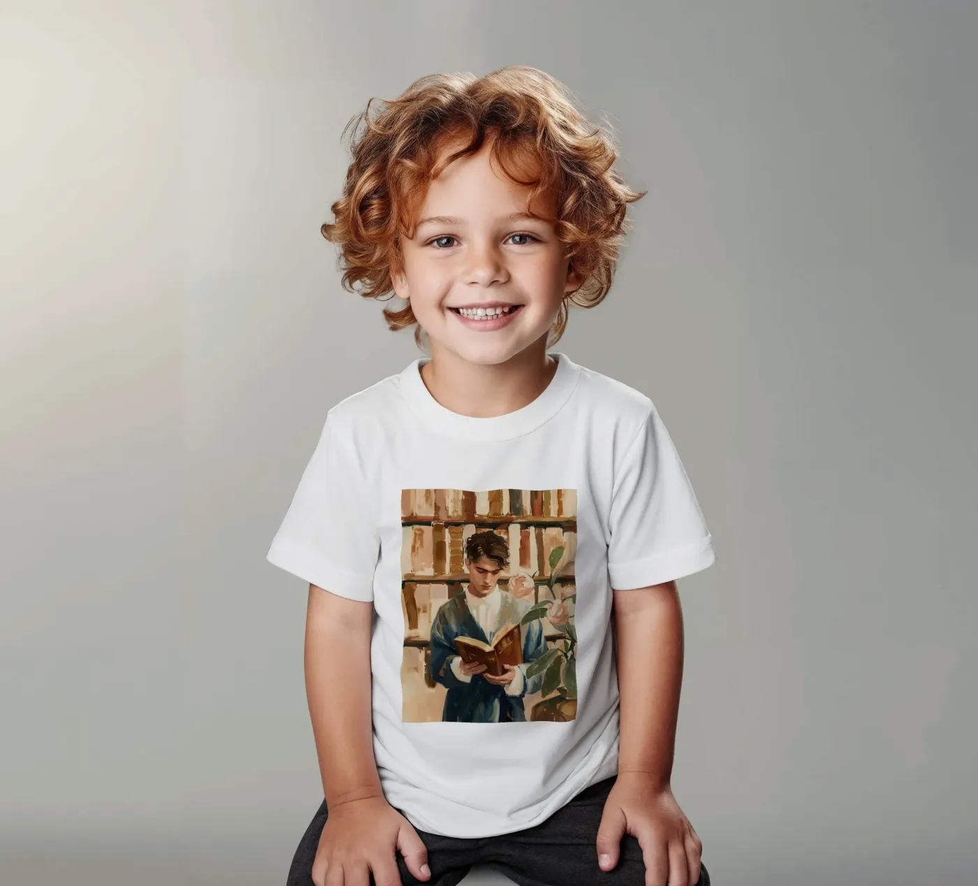 The Quiet Reader Kinder T-Shirt von Freya