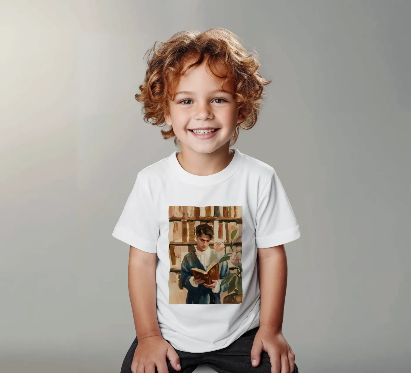 The Quiet Reader Kinder T-Shirt von Freya