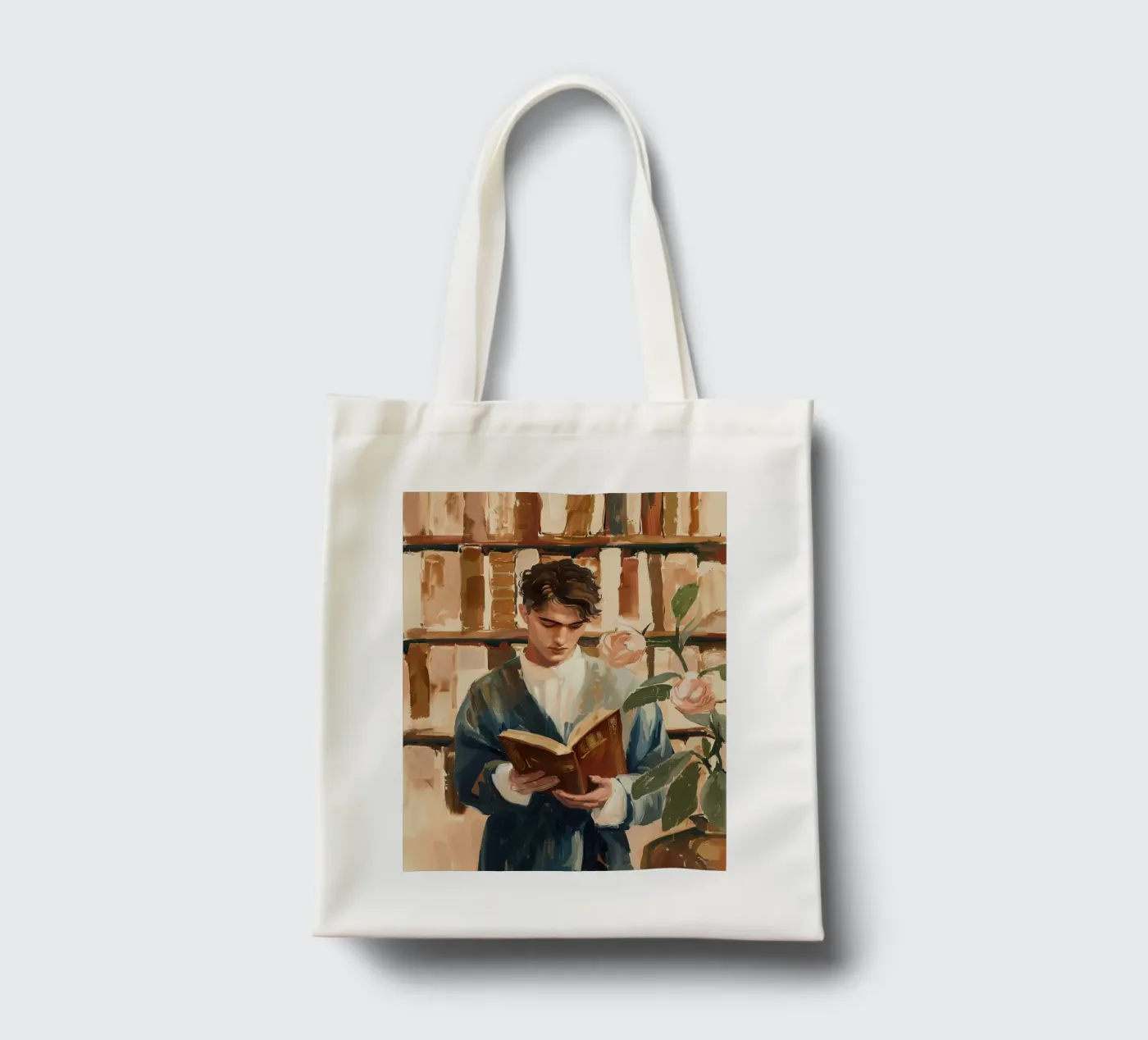 The Quiet Reader tote bag by Freya