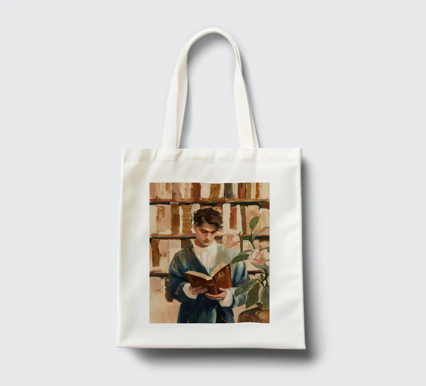 The Quiet Reader tote bag by Freya