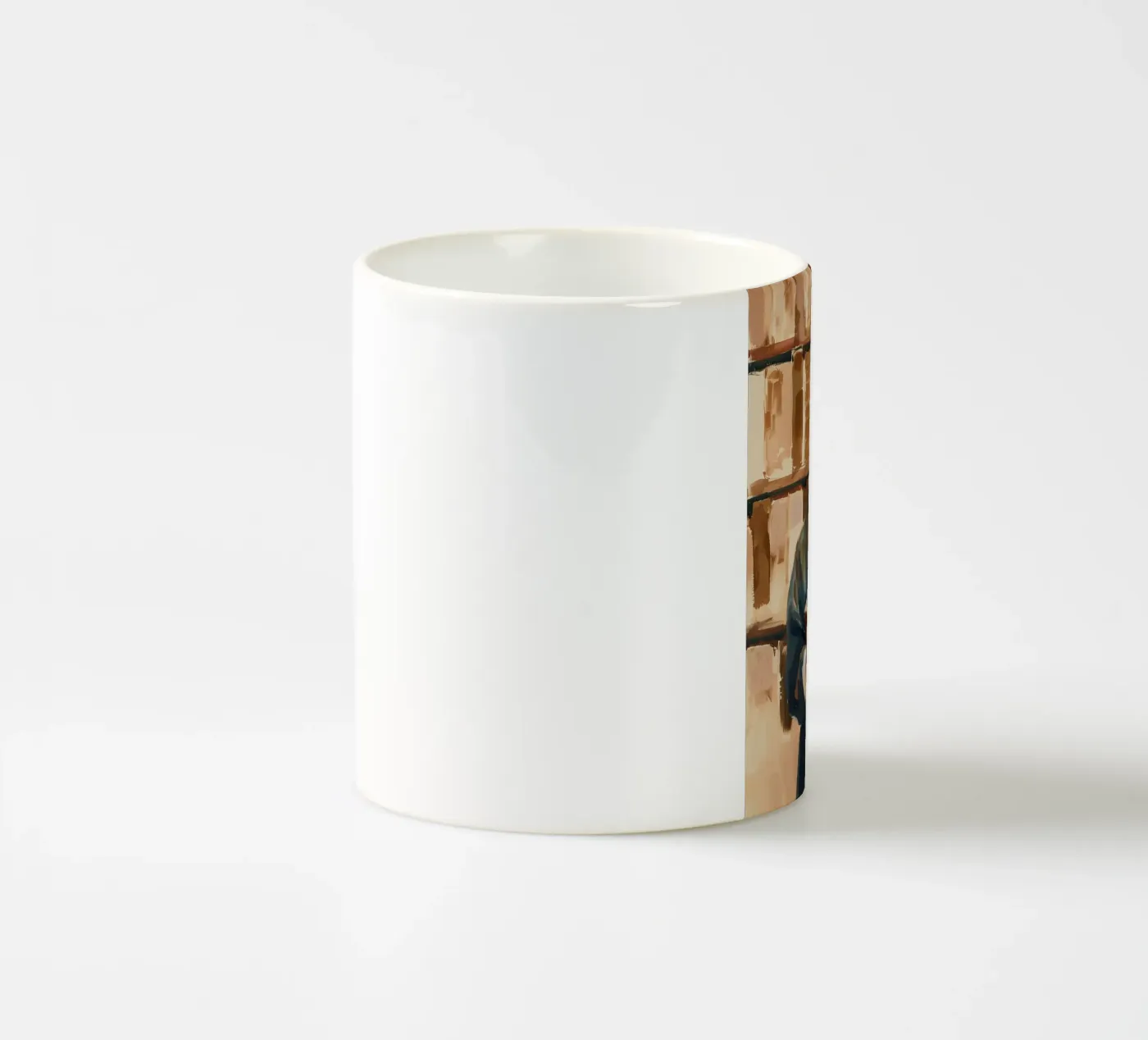 The Quiet Reader ceramic mug by Freya