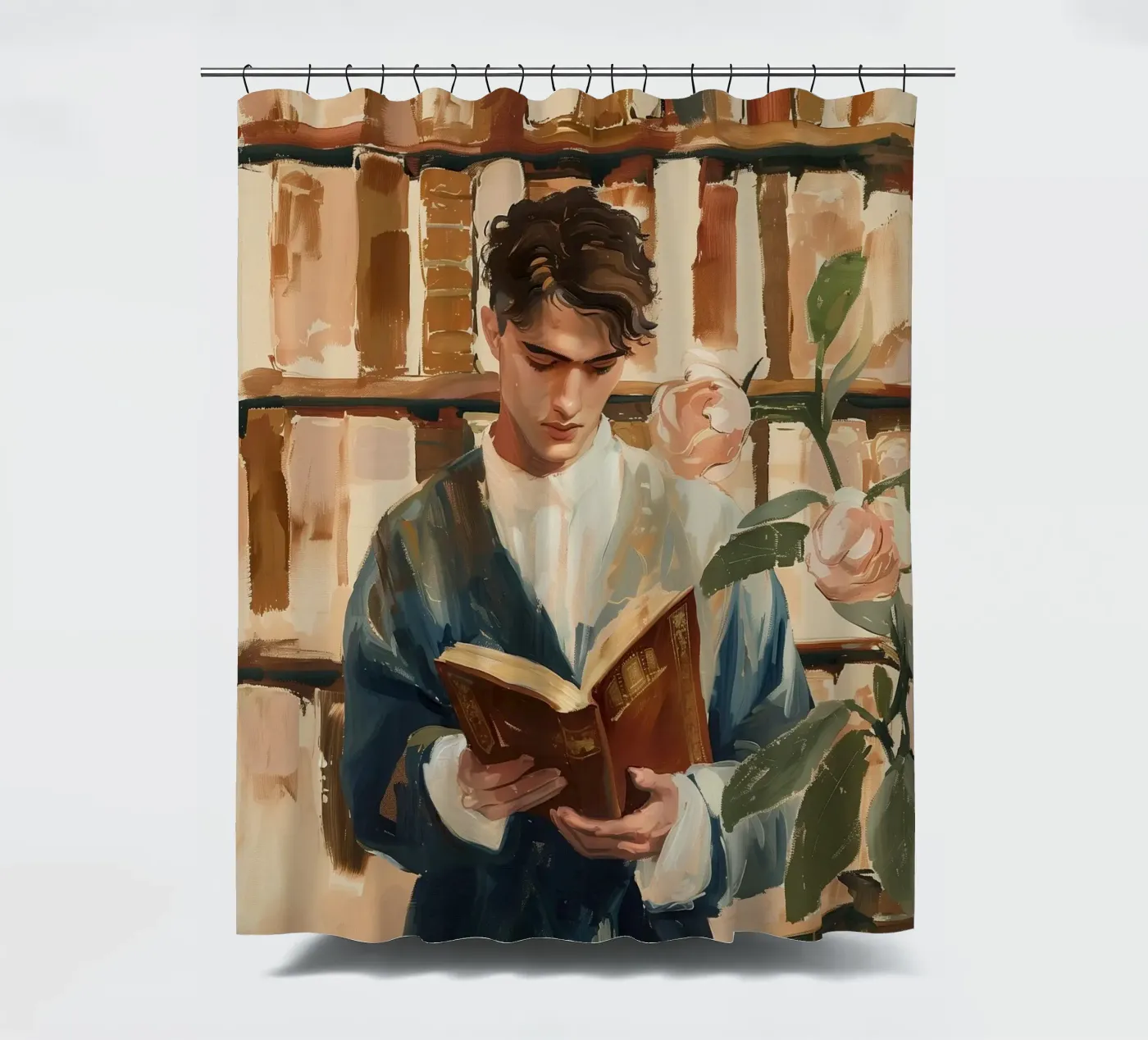 The Quiet Reader douchegordijn van Freya