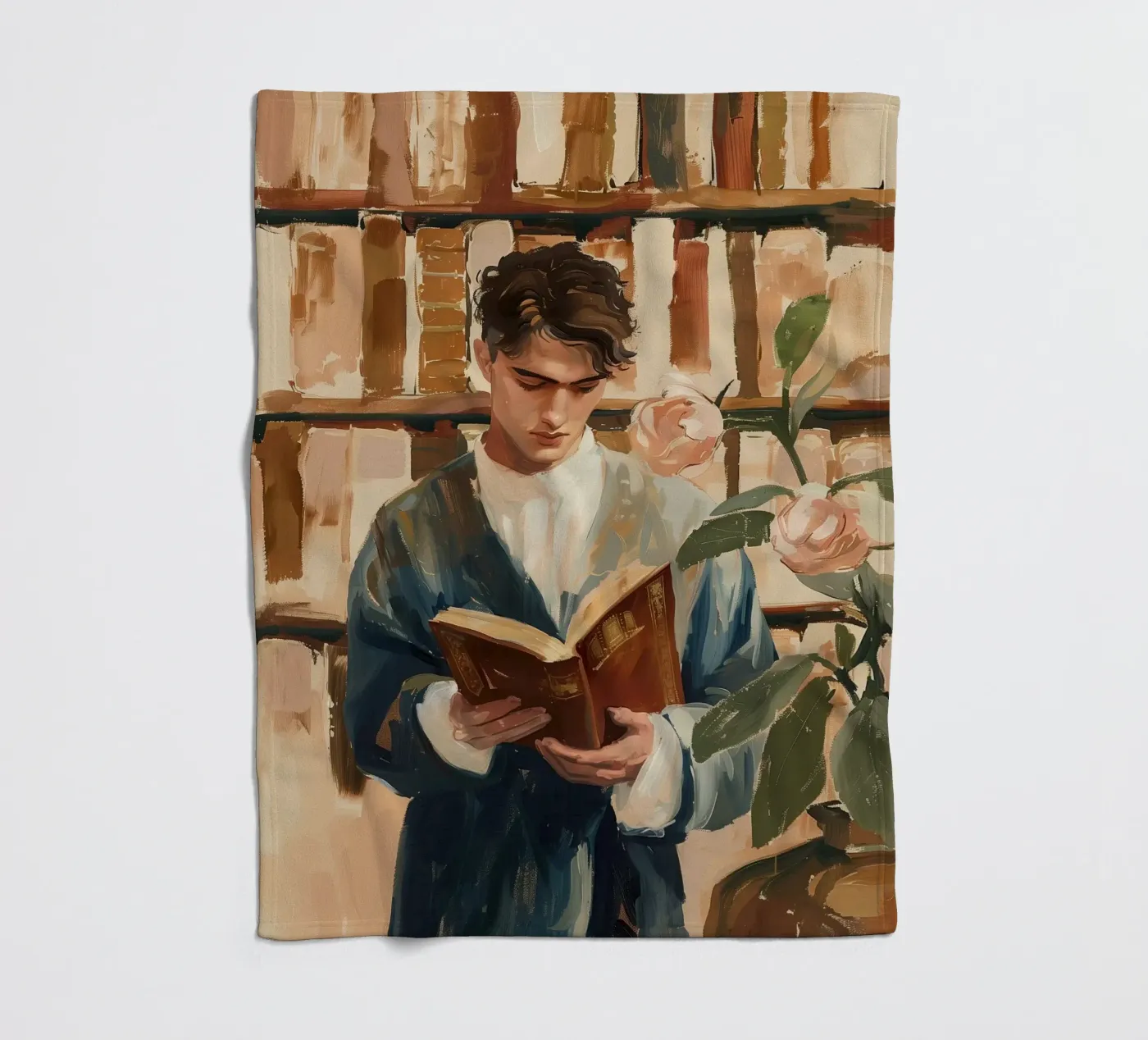 The Quiet Reader coperta in pile da Freya