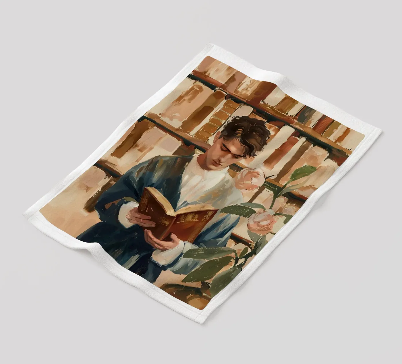 The Quiet Reader fleecedeken van Freya