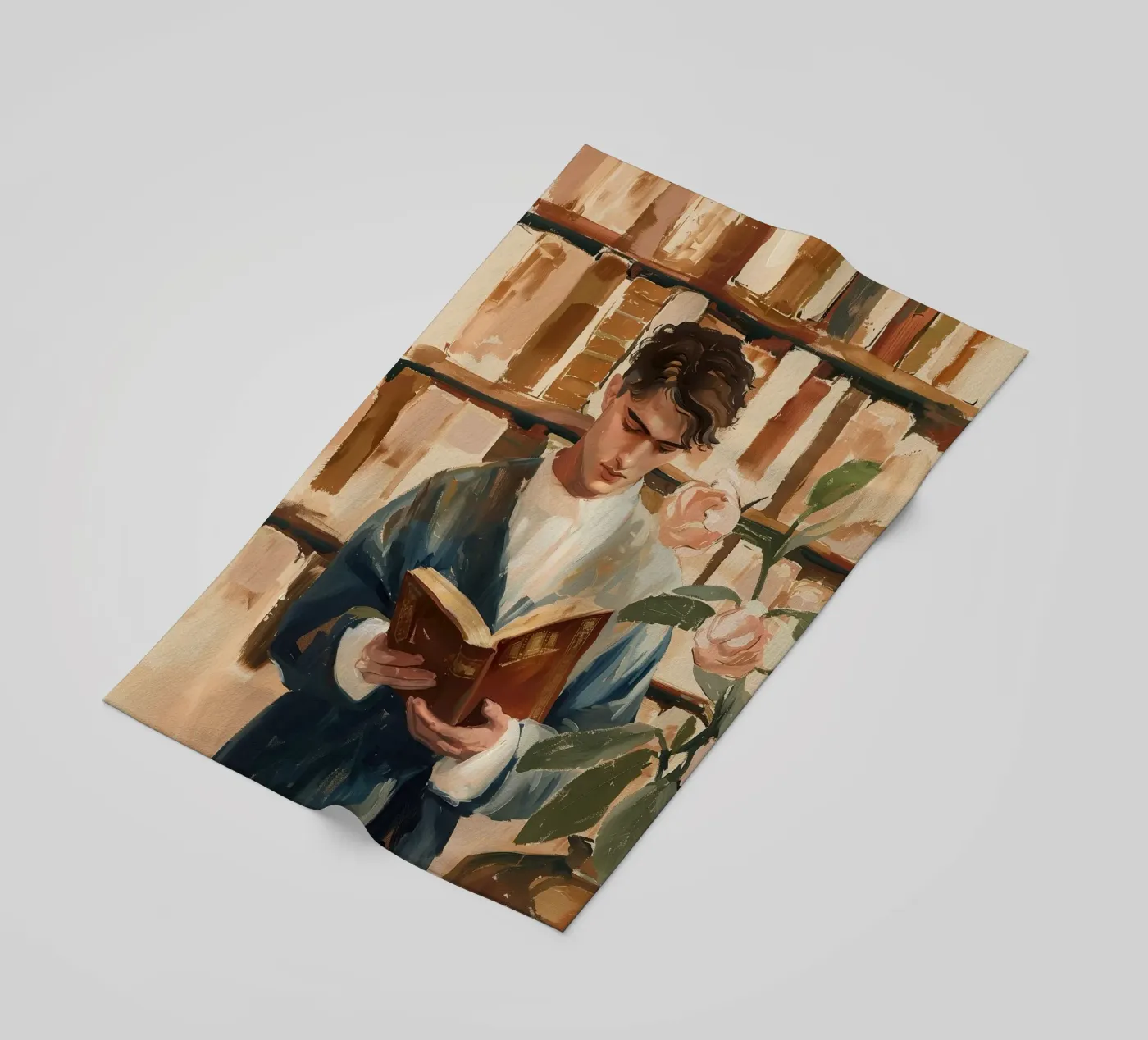 The Quiet Reader strandhanddoek van Freya