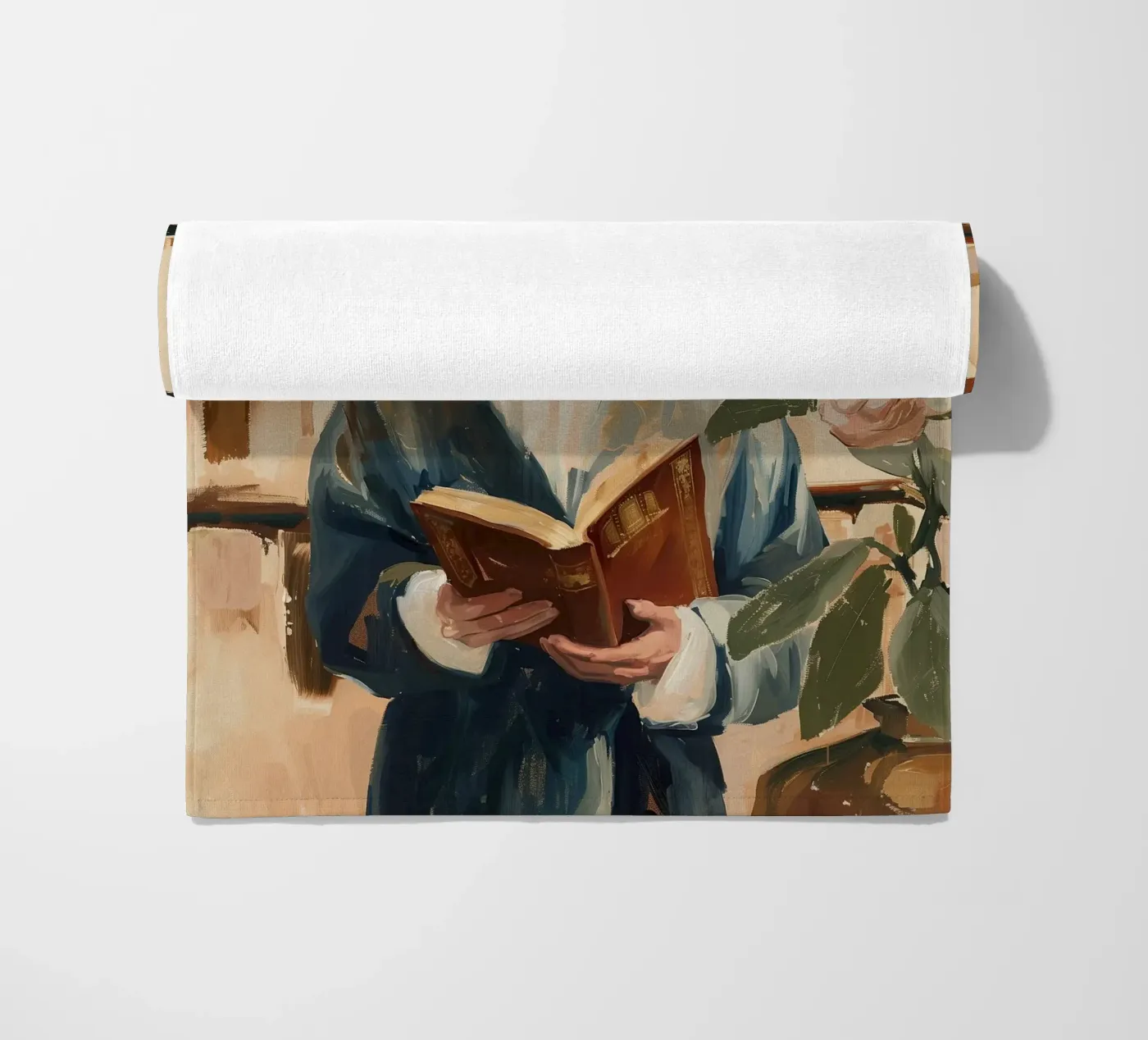 The Quiet Reader strandhanddoek van Freya
