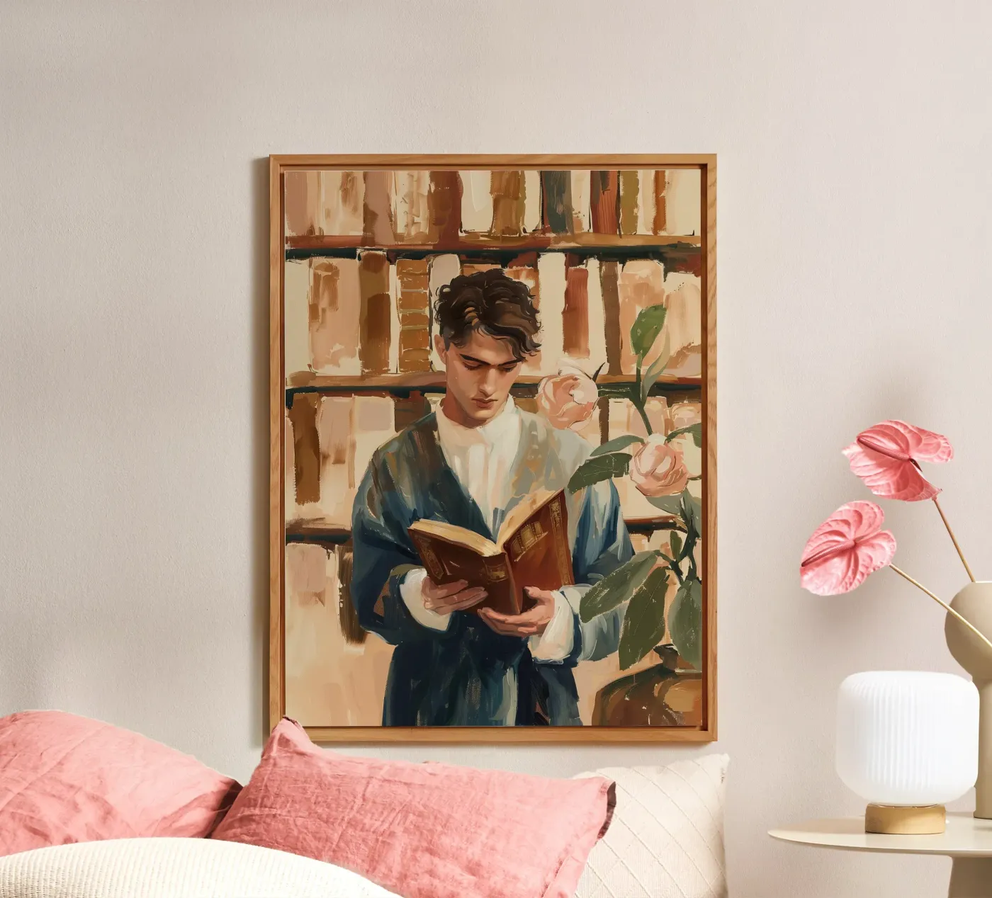 The Quiet Reader forex plate by Freya