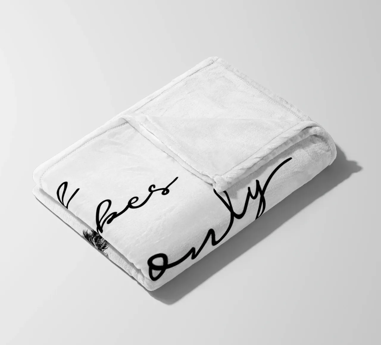 GOOD VIBES ONLY Dreaming under palm trees fleece blanket by Melanie Viola