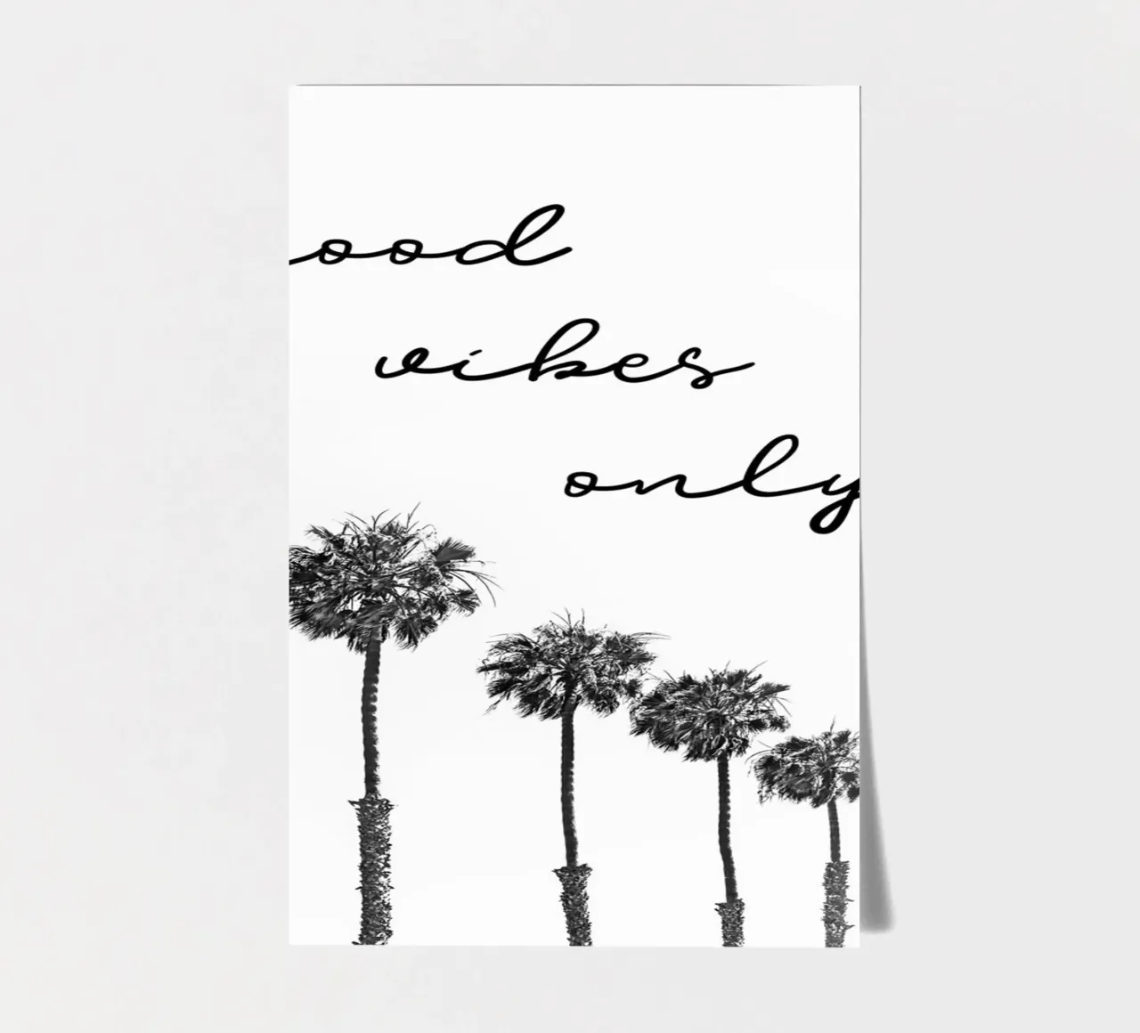 GOOD VIBES ONLY Dreaming under palm trees sticker sheet by Melanie Viola