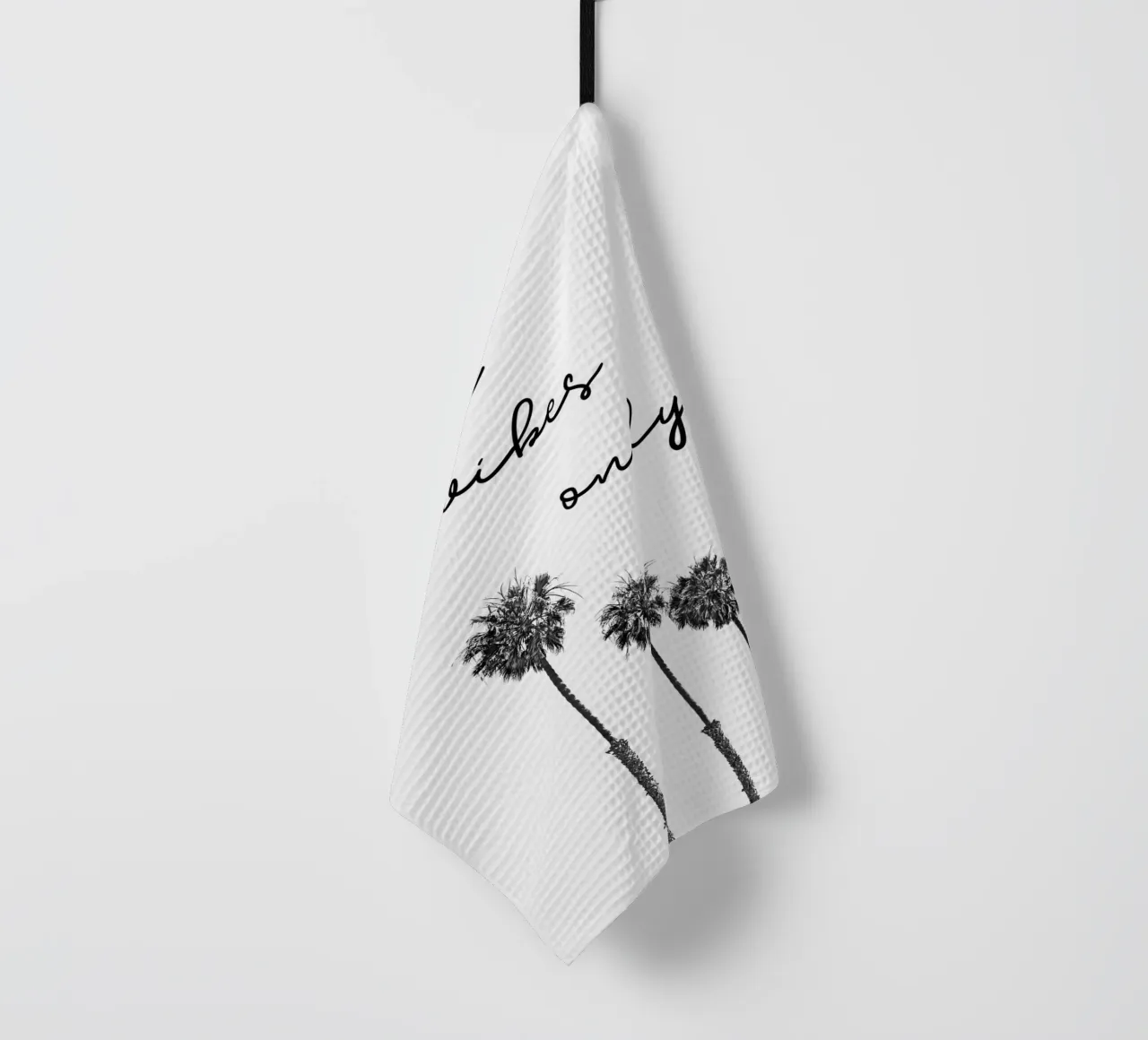 GOOD VIBES ONLY Rêver sous les palmiers torchon de Melanie Viola