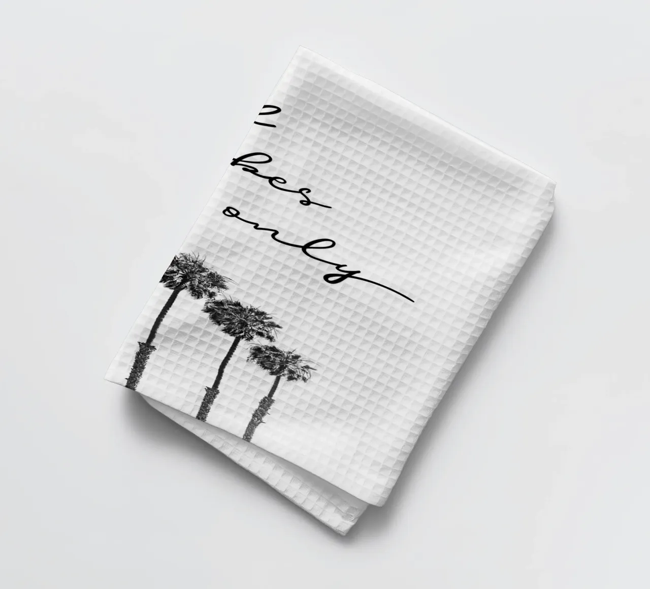 GOOD VIBES ONLY Rêver sous les palmiers torchon de Melanie Viola