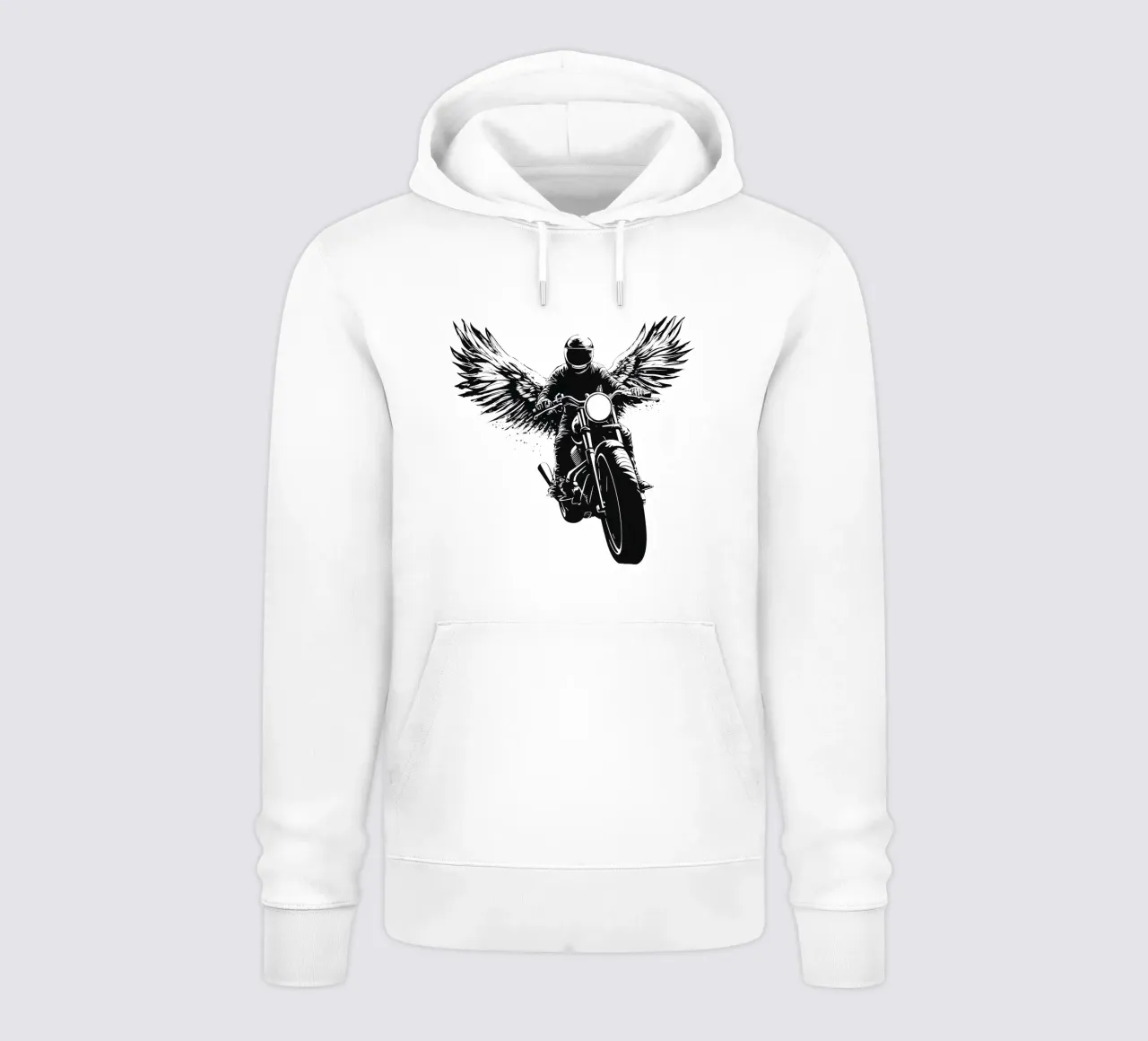 Biker Angel | Interpretazione moderna di Icarus felpa con cappuccio da Autofocus