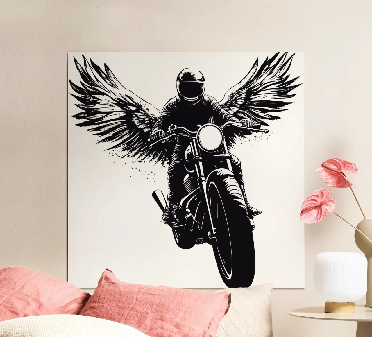 Biker Angel | Interpretazione moderna di Icarus poster da Autofocus