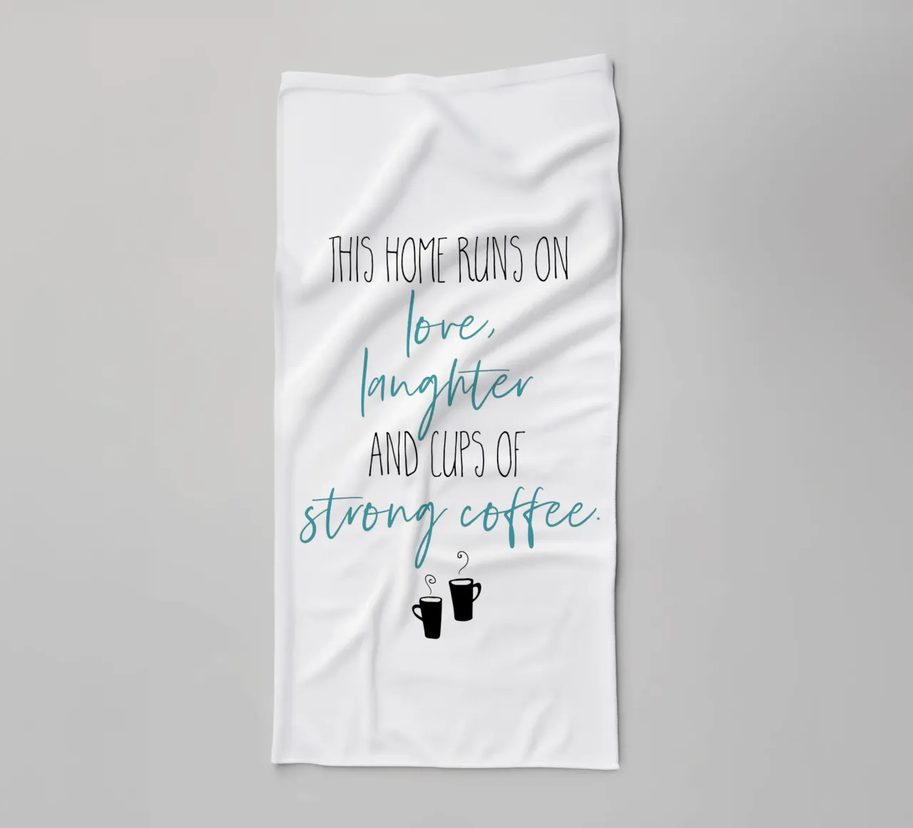 Starker Kaffee Handtuch von Melanie Viola