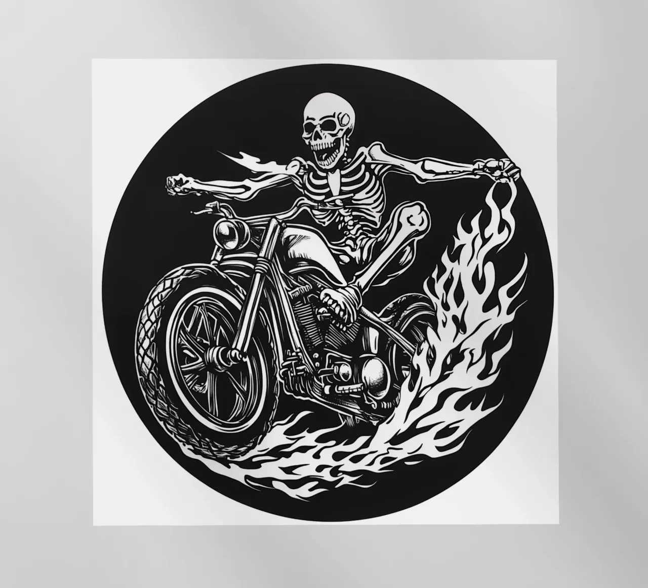 Skeleton Biker | Il teschio incontra la storia d'amore in autostrada pellicola backlit da Autofocus