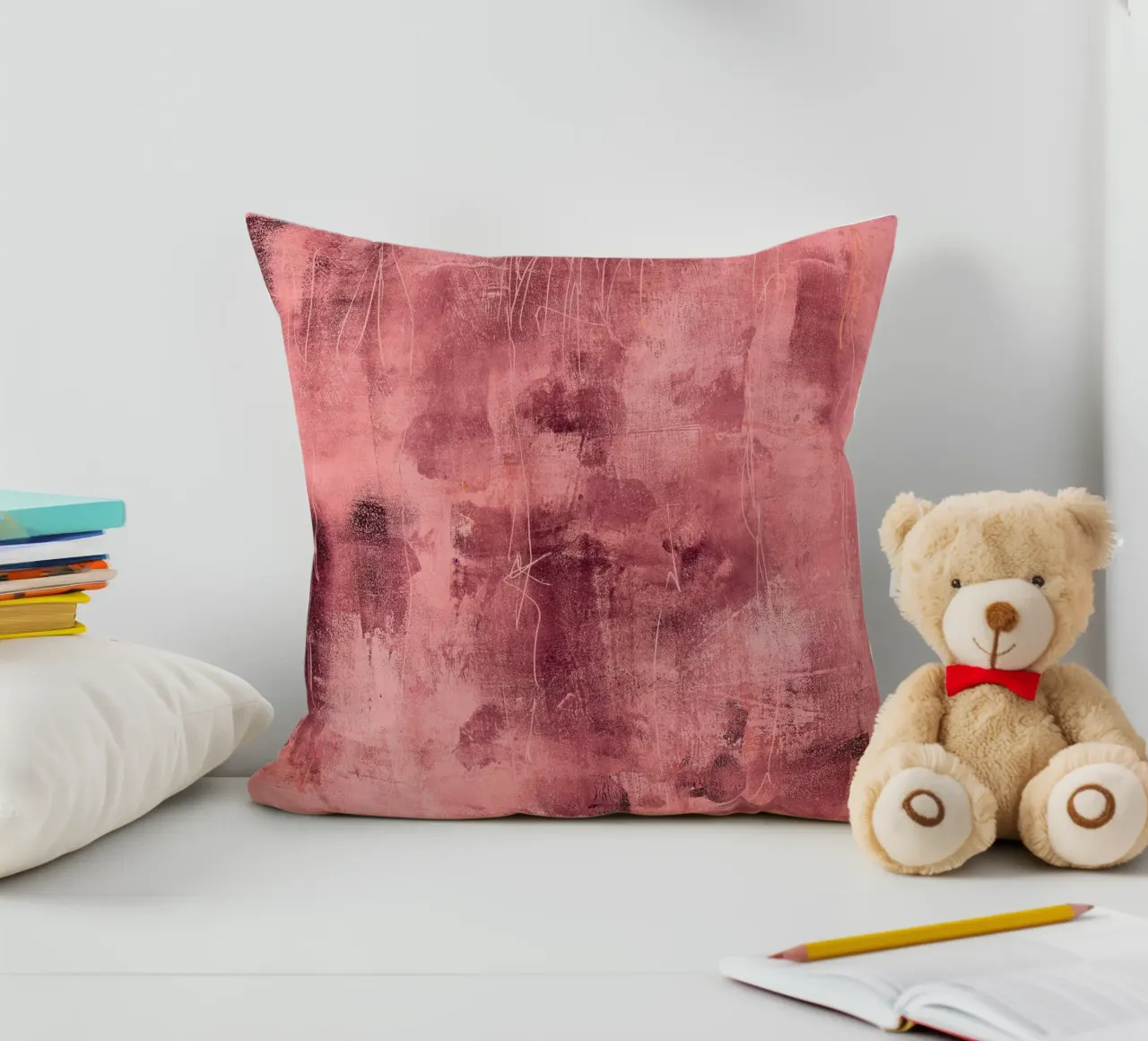 tex mix copper pink glow cuscino da IRIS LEHNHARDT FINE ART