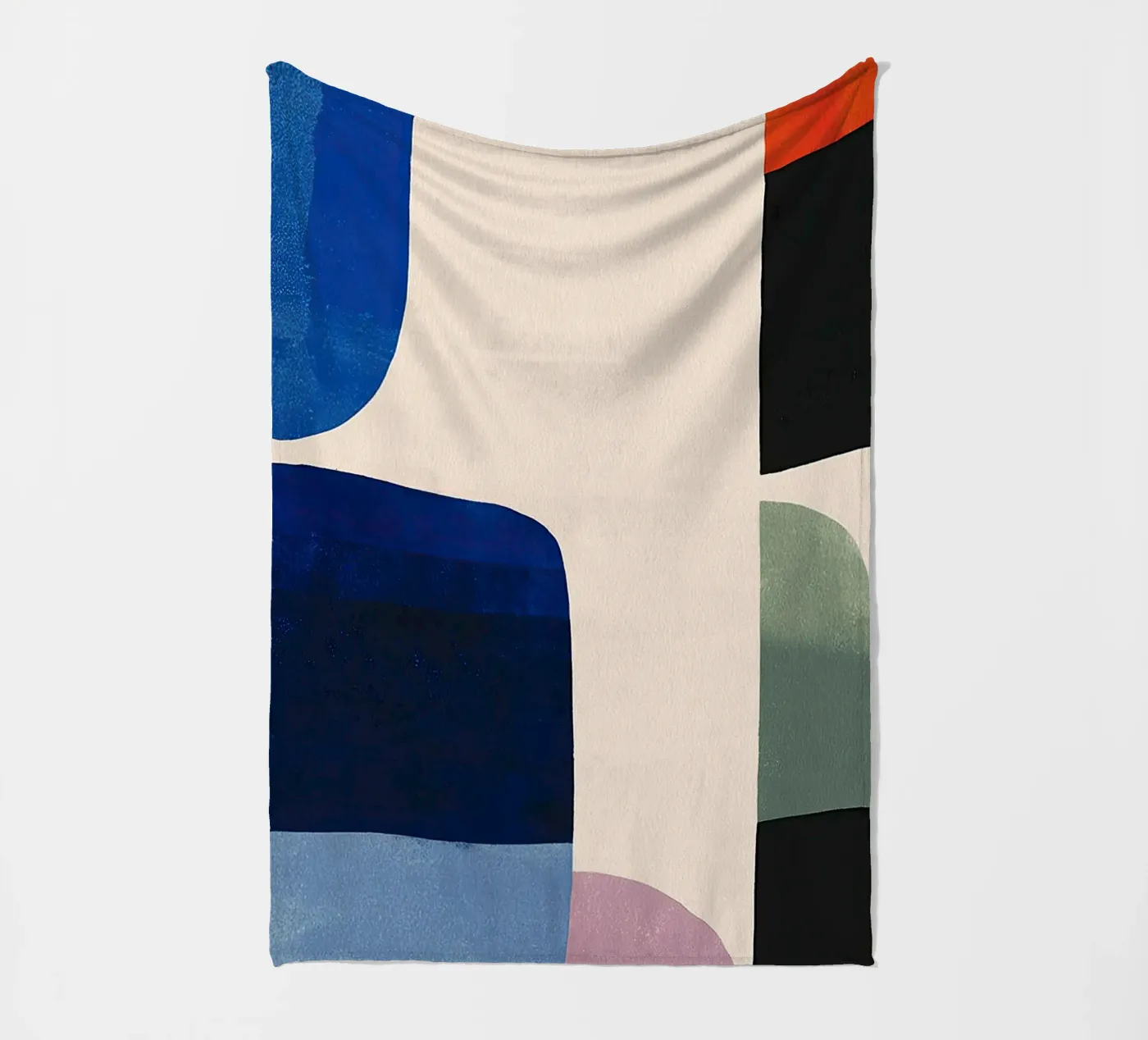 Balanced Geometric Composition fleece blanket by Gaite