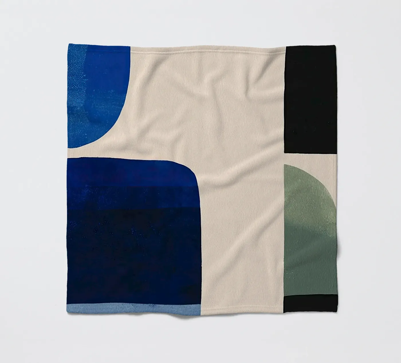Balanced Geometric Composition fleece blanket by Gaite