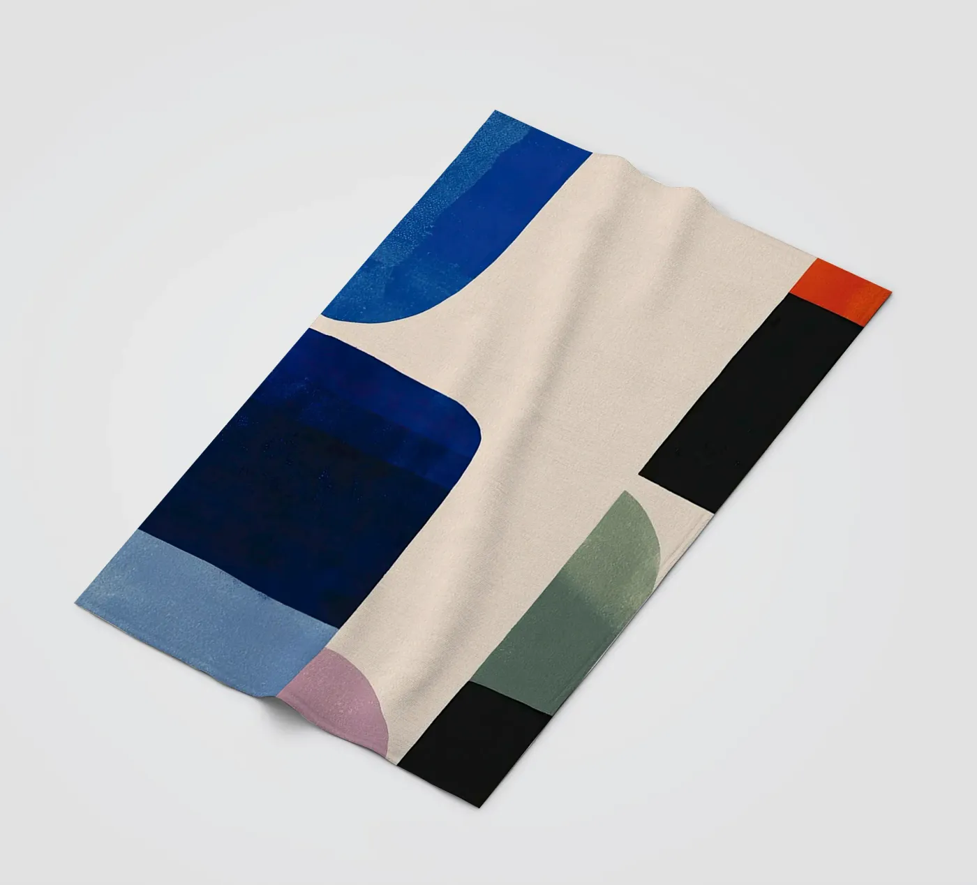 Balanced Geometric Composition fleece blanket by Gaite