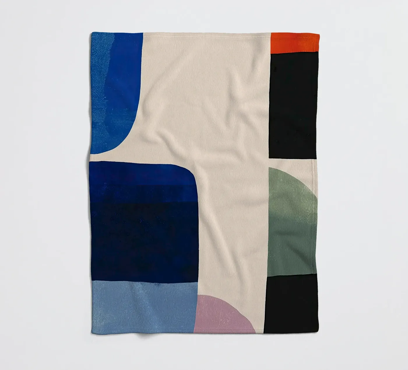 Balanced Geometric Composition fleece blanket by Gaite