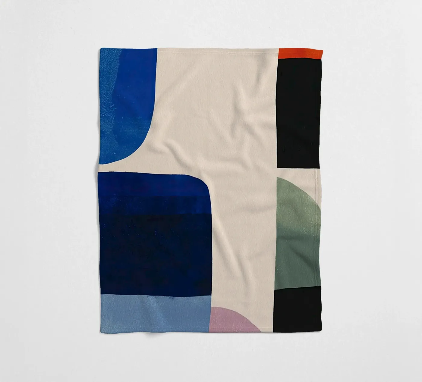 Balanced Geometric Composition fleece blanket by Gaite