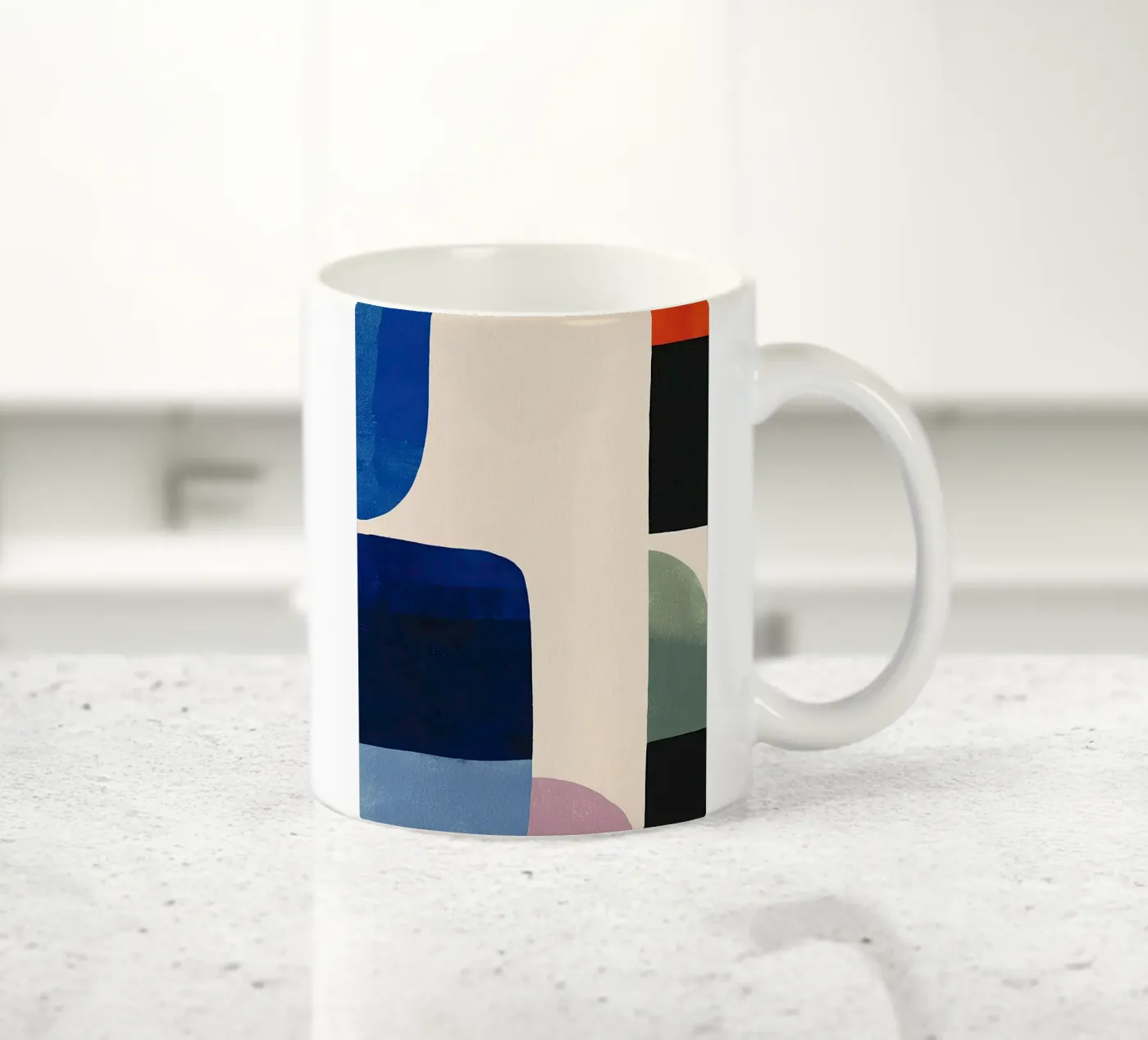 Balanced Geometric Composition ceramic mug by Gaite