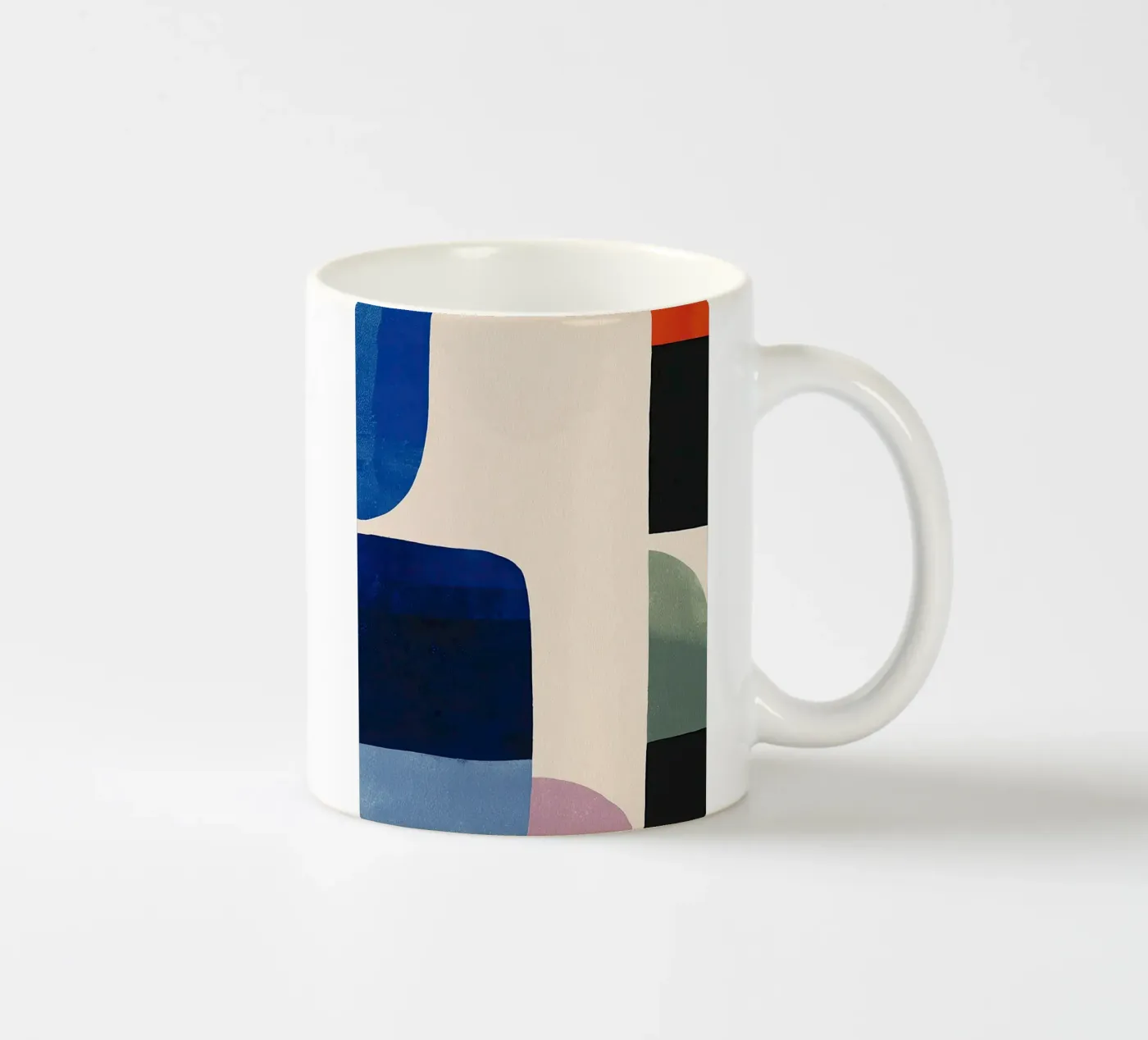 Balanced Geometric Composition ceramic mug by Gaite