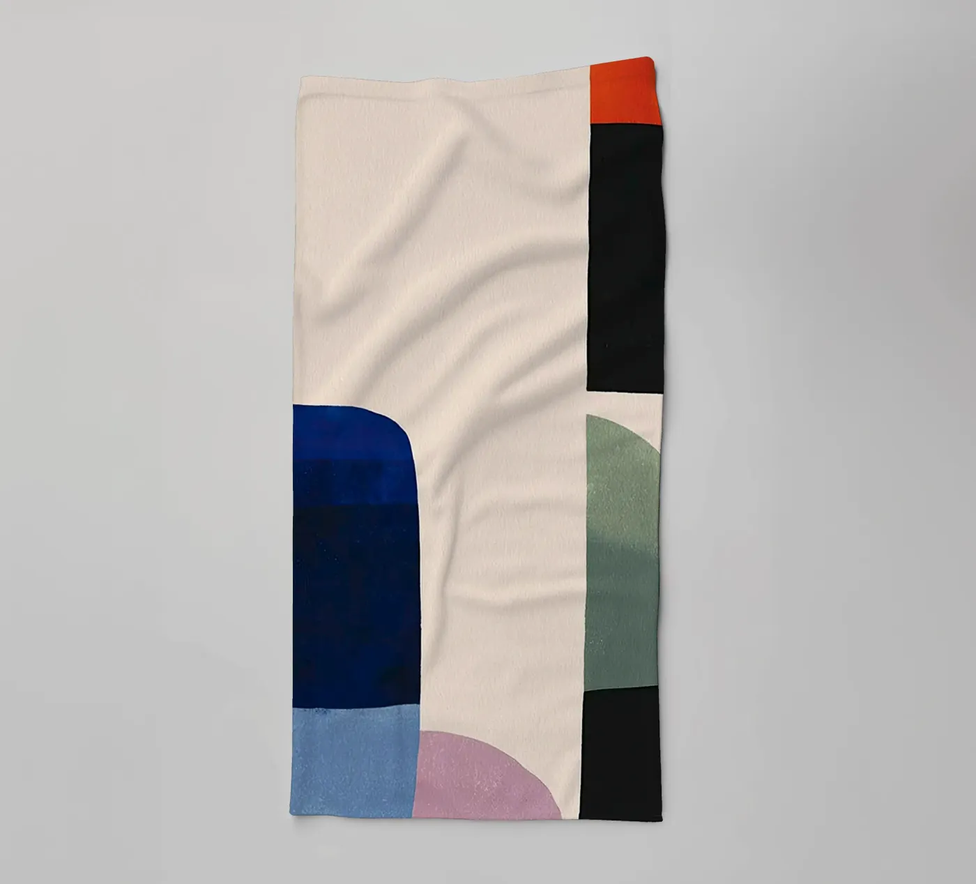 Balanced Geometric Composition towel by Gaite