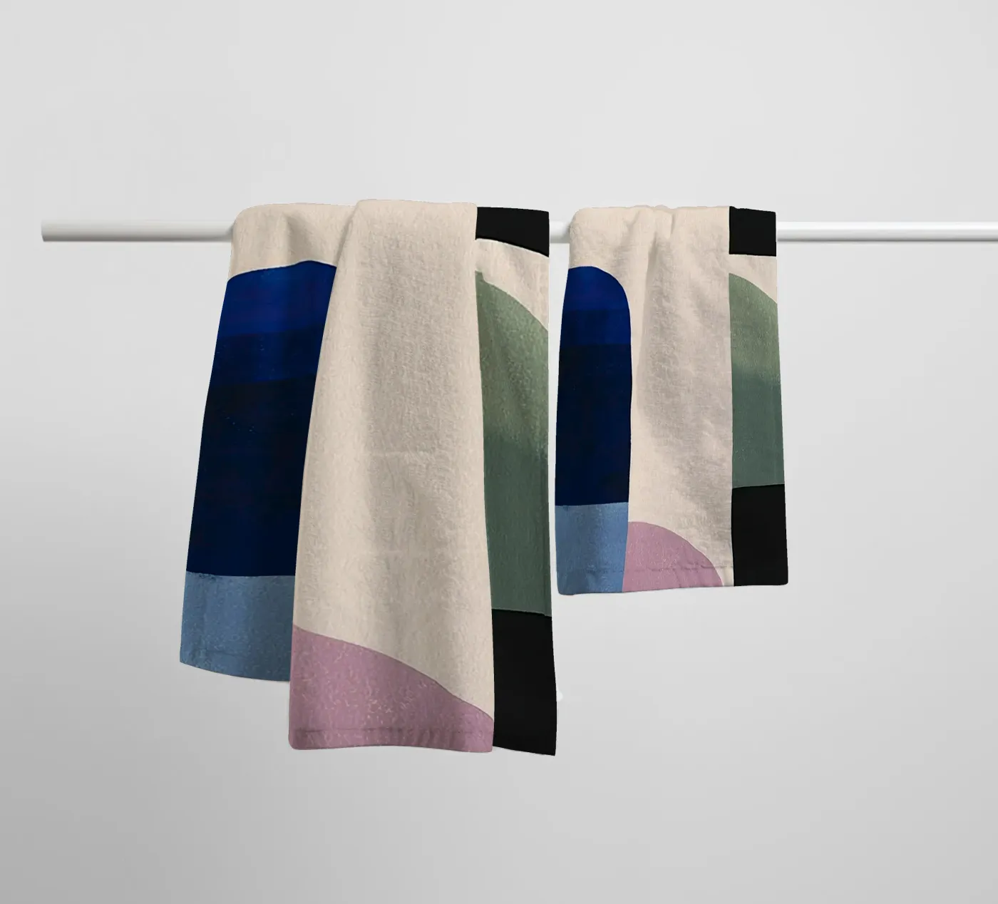 Balanced Geometric Composition towel by Gaite