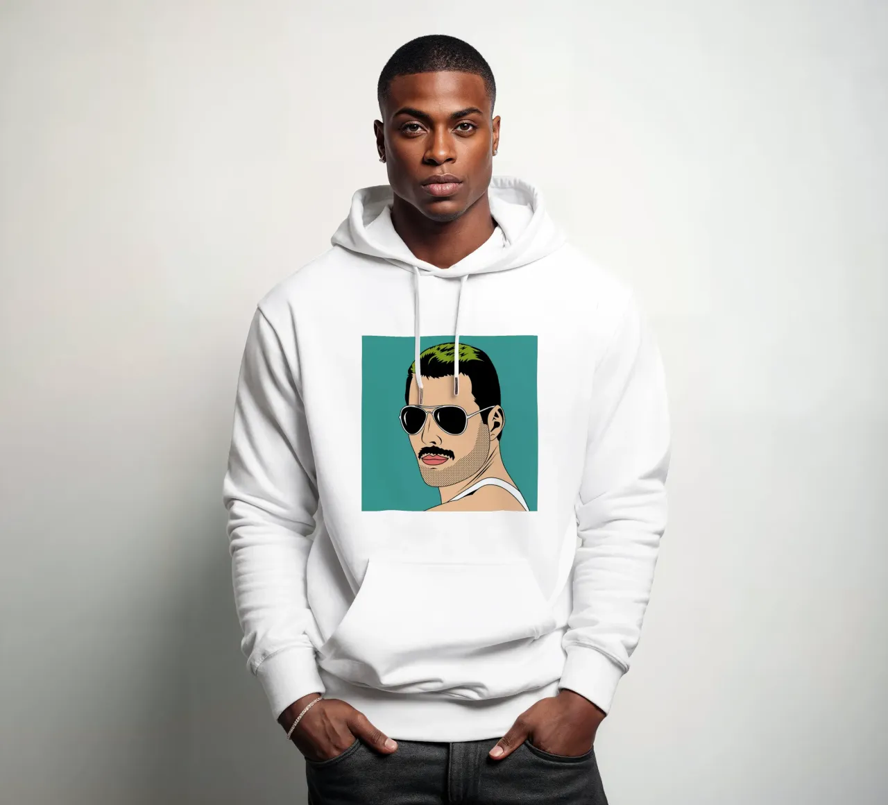 Freddie Mercury felpa con cappuccio da Mark Ashkenazi
