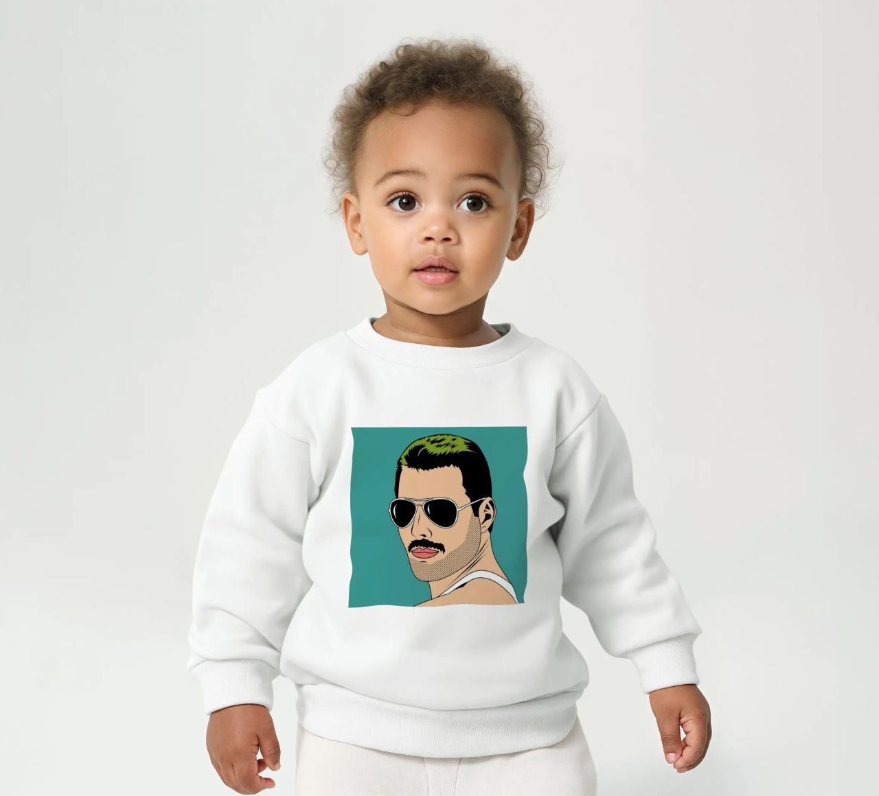 Freddie Mercury sudadera de bebé de Mark Ashkenazi
