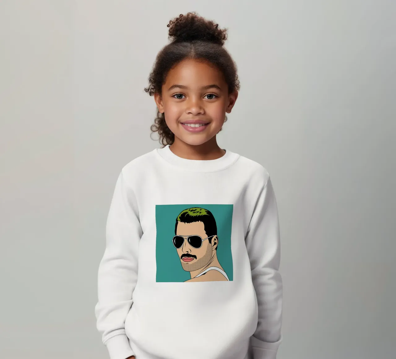 Freddie Mercury Kinder Sweatshirt von Mark Ashkenazi