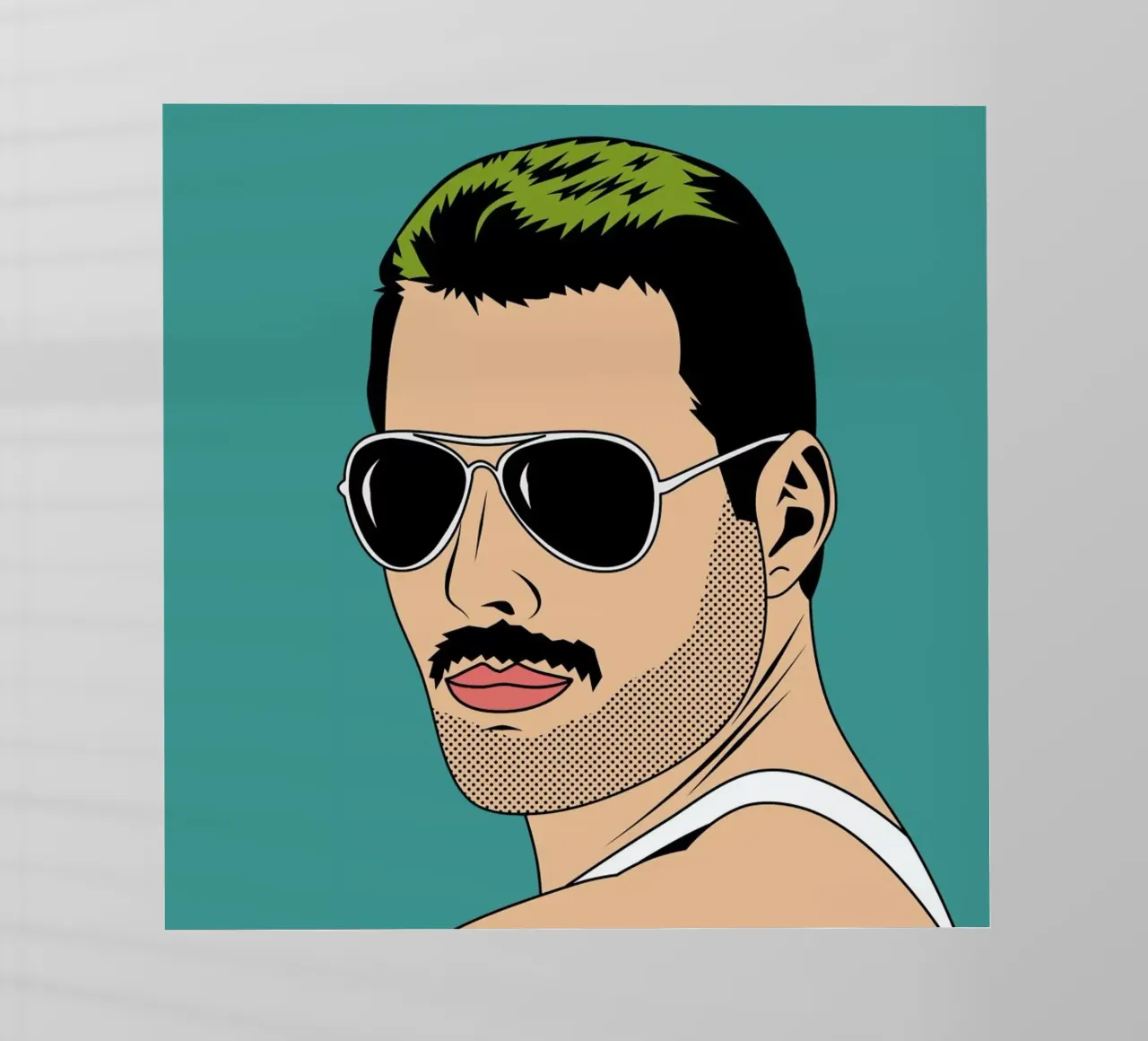 Freddie Mercury pellicola backlit da Mark Ashkenazi
