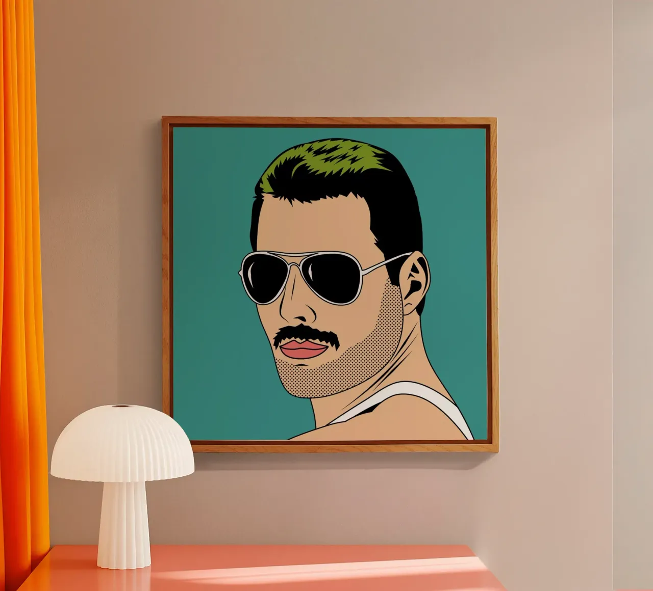 Freddie Mercury plexiglass da Mark Ashkenazi