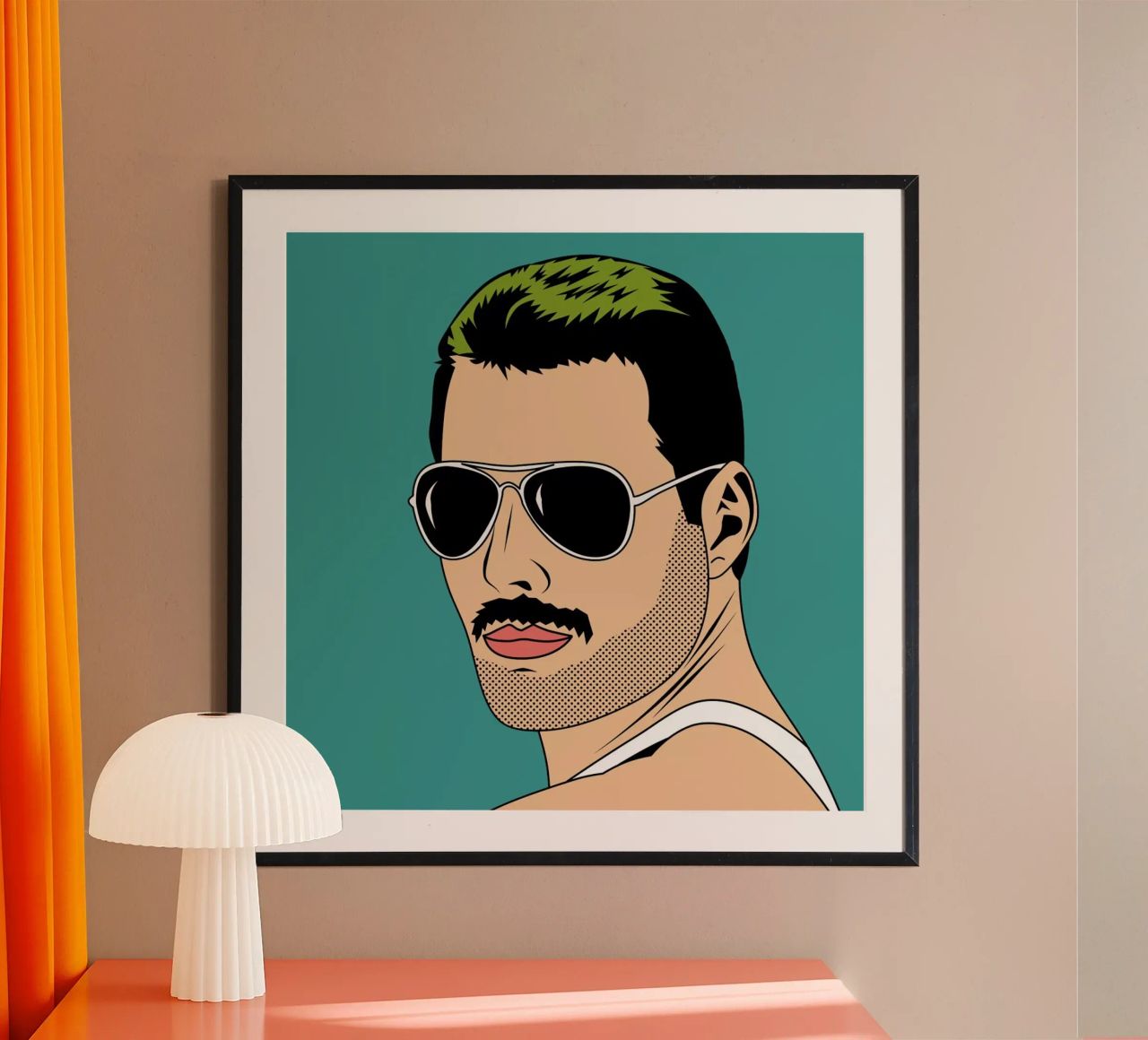 Freddie Mercury Poster von Mark Ashkenazi